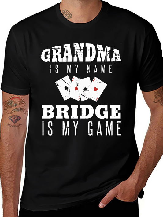 Grandma Bridge Player T-Shirt