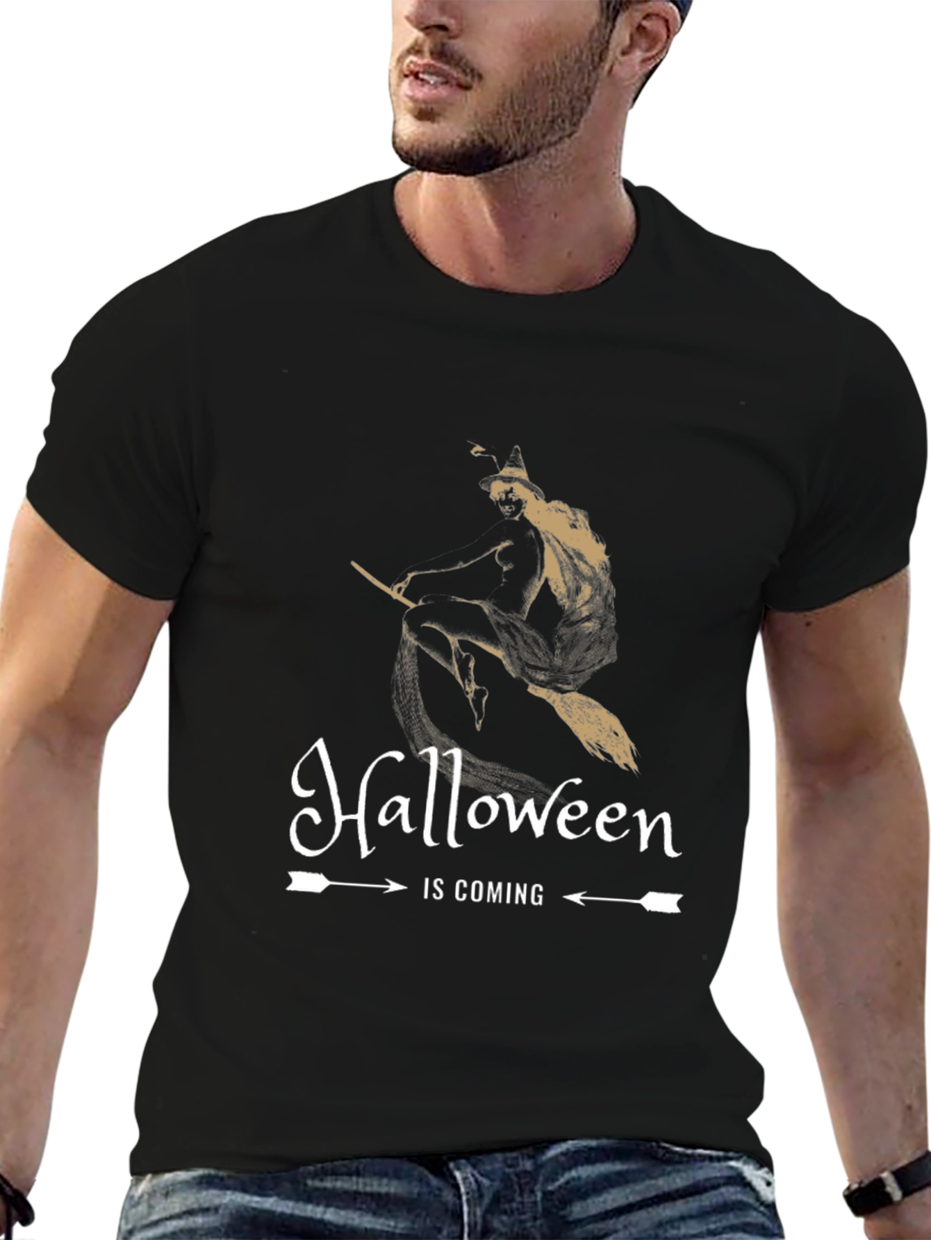 Halloween Is Coming Witch T-Shirt
