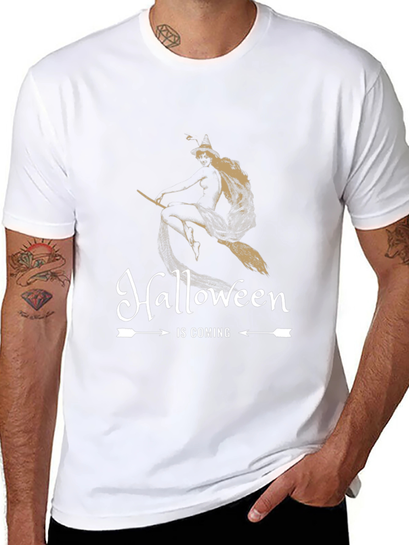 Halloween Is Coming Witch T-Shirt