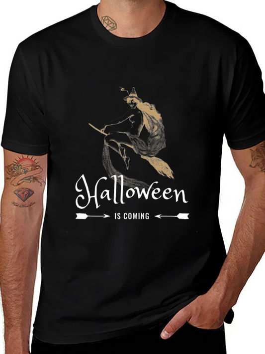 Halloween Is Coming Witch T-Shirt