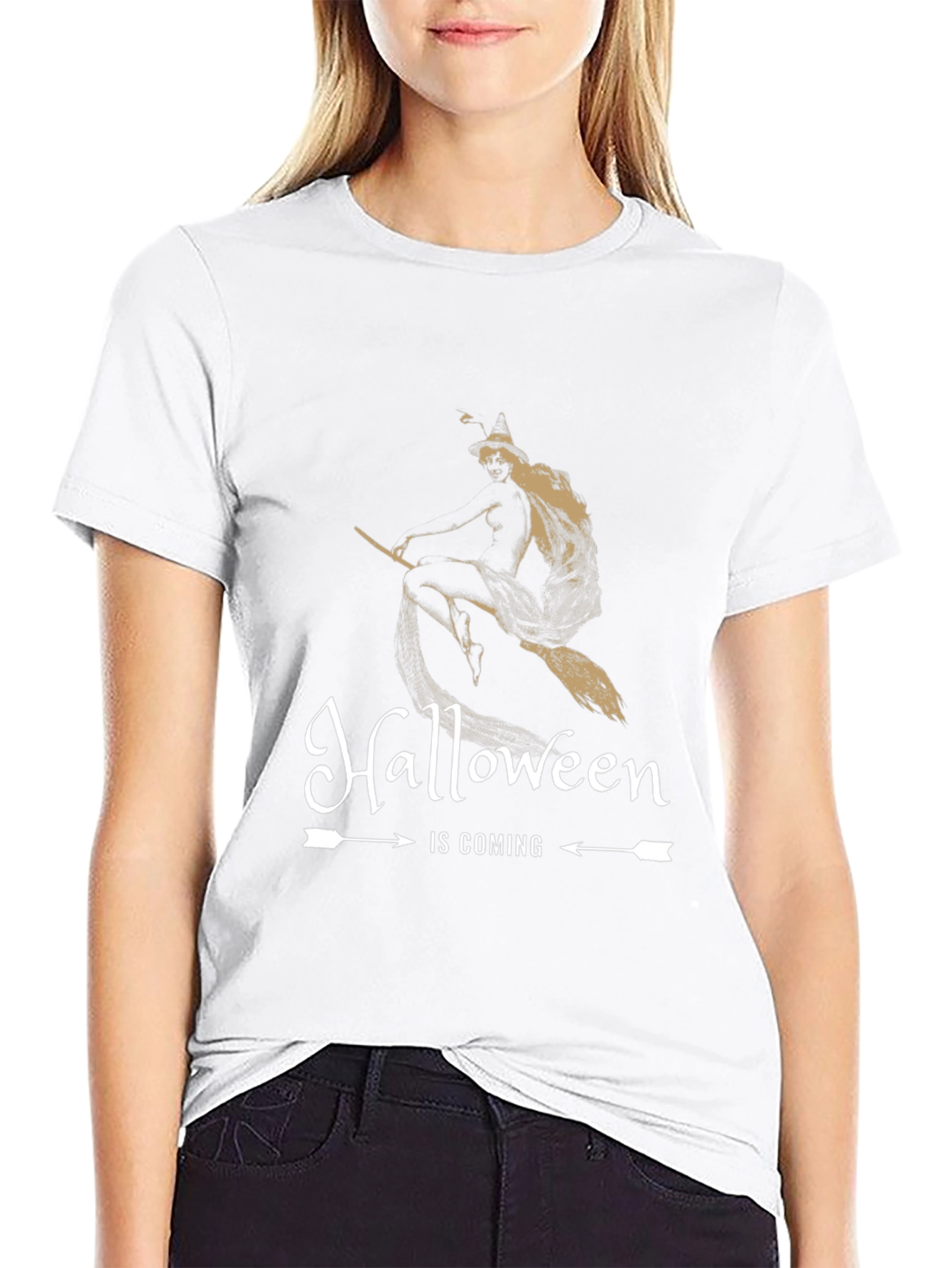 Halloween Is Coming Witch T-Shirt