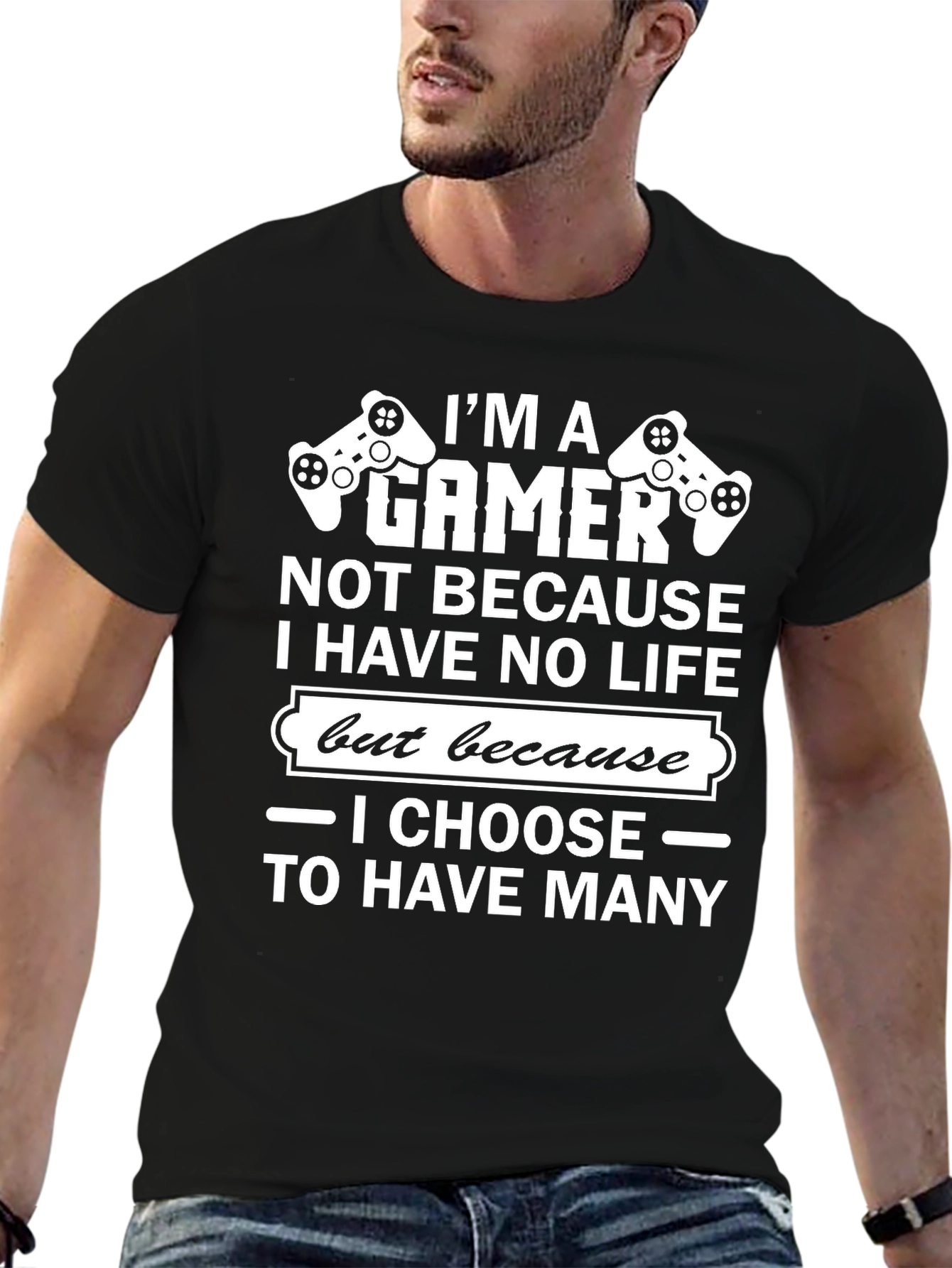 Im A Gamer Graphic Tee - Black