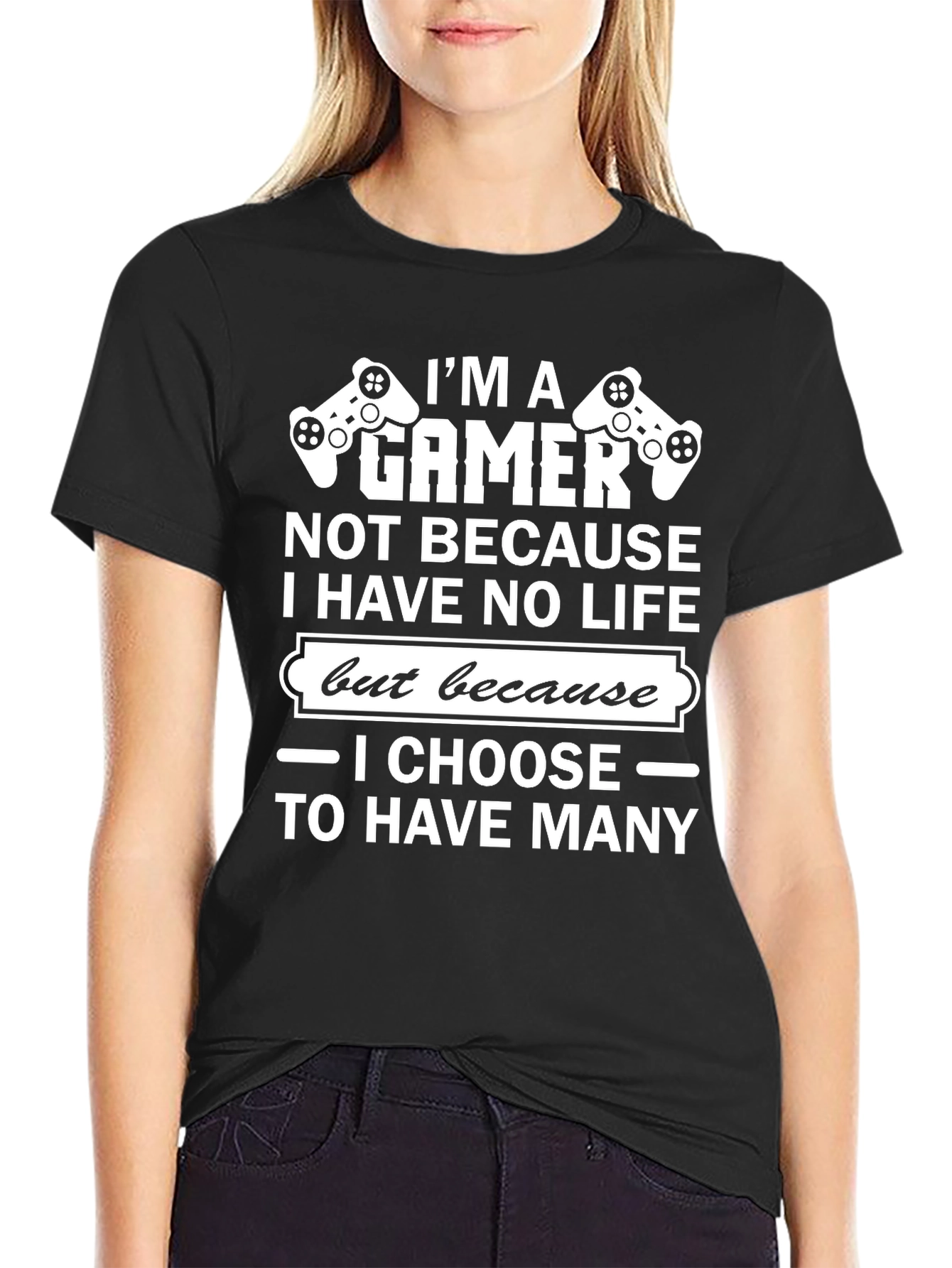 Im A Gamer Graphic Tee - Black