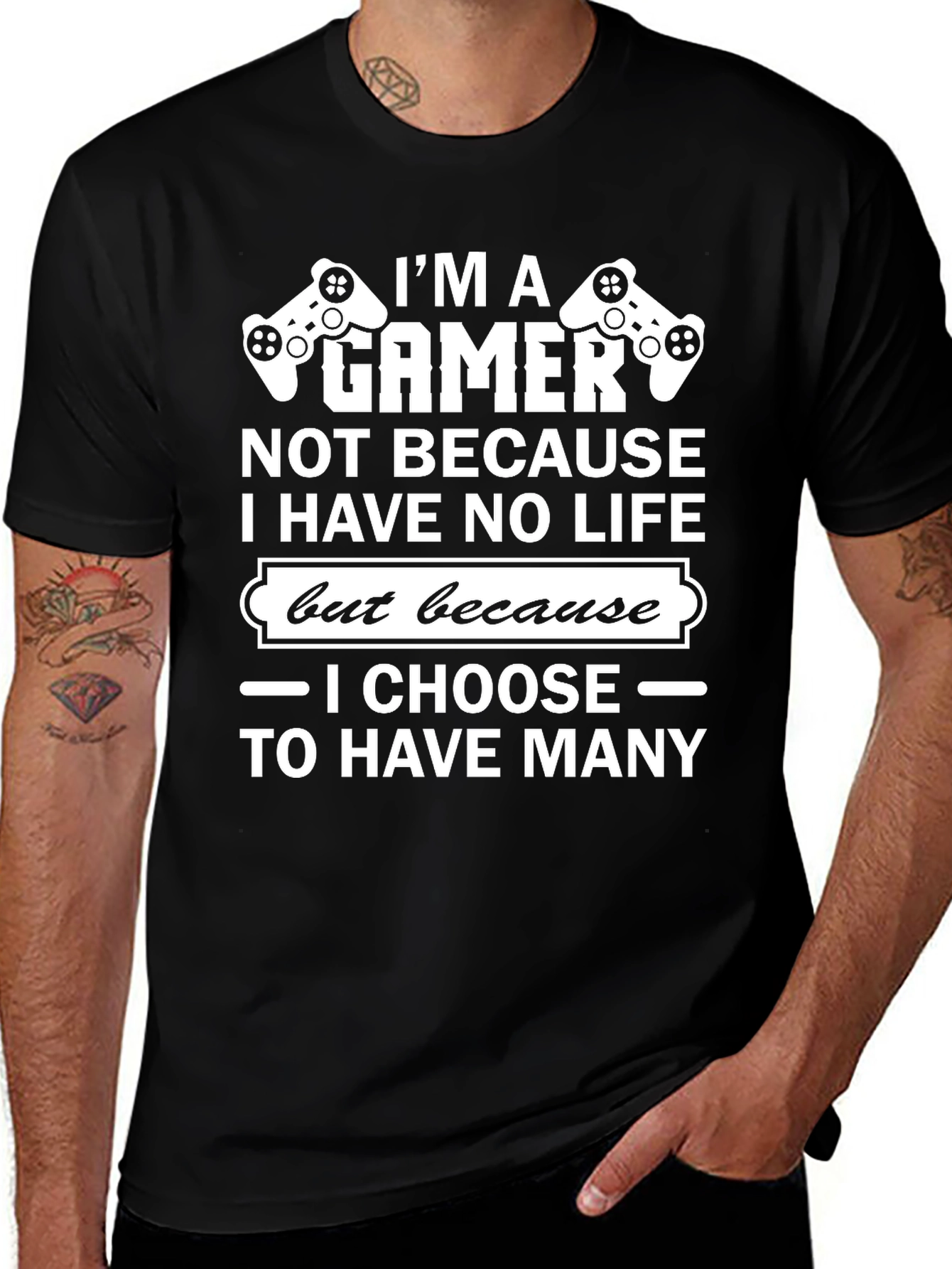 Im A Gamer Graphic Tee - Black
