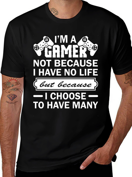 Im A Gamer Graphic Tee - Black