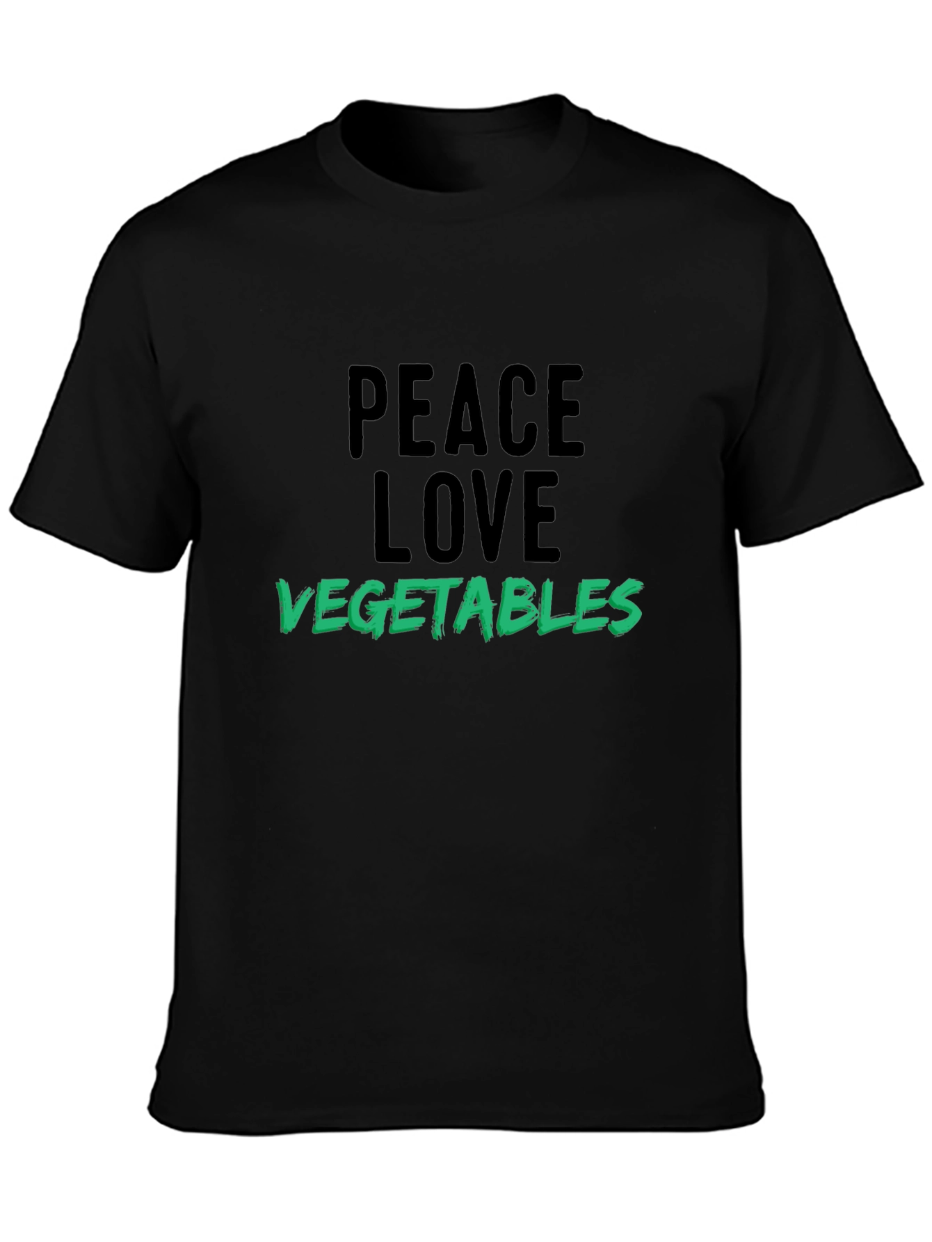 Peace Love Vegetables T-Shirt Vegan Tee