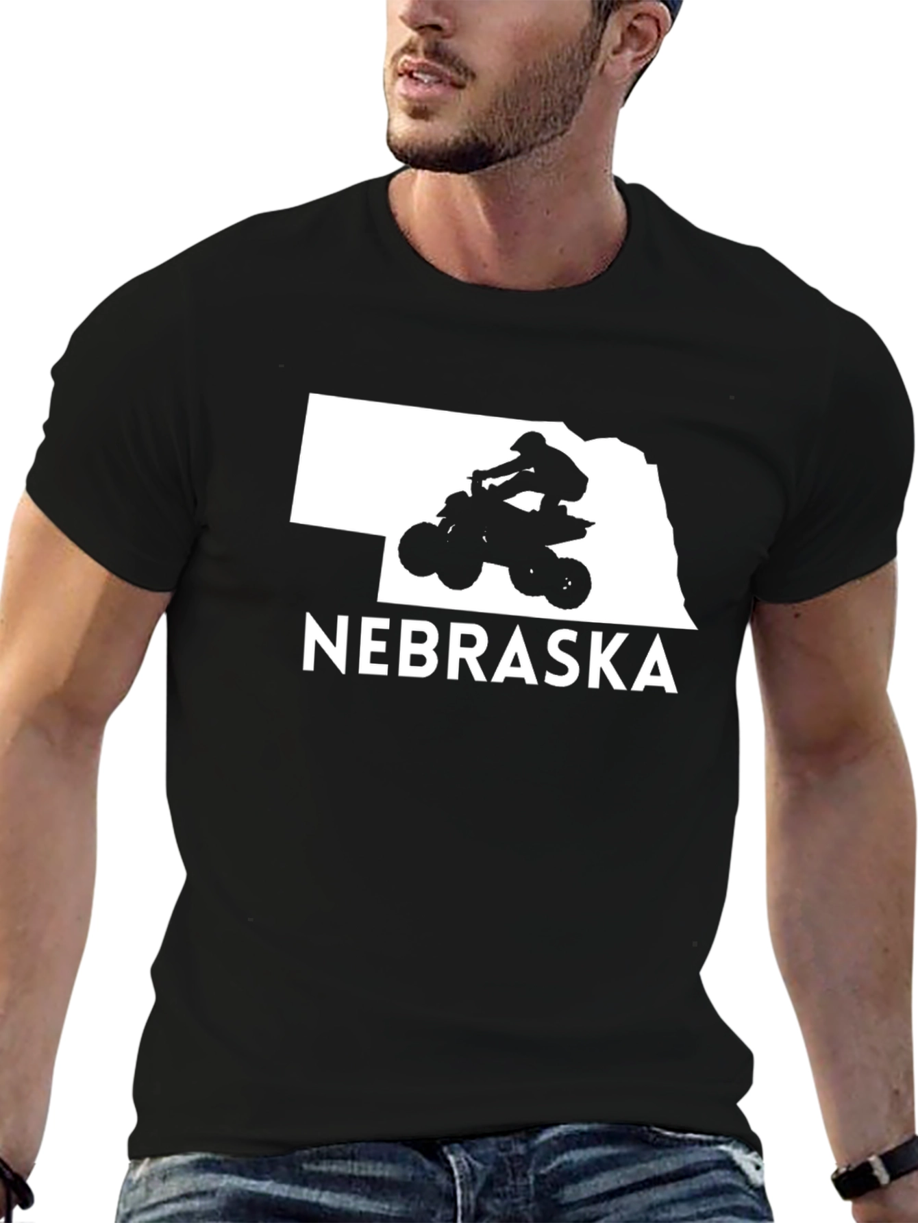 Nebraska ATV T-Shirt - Black