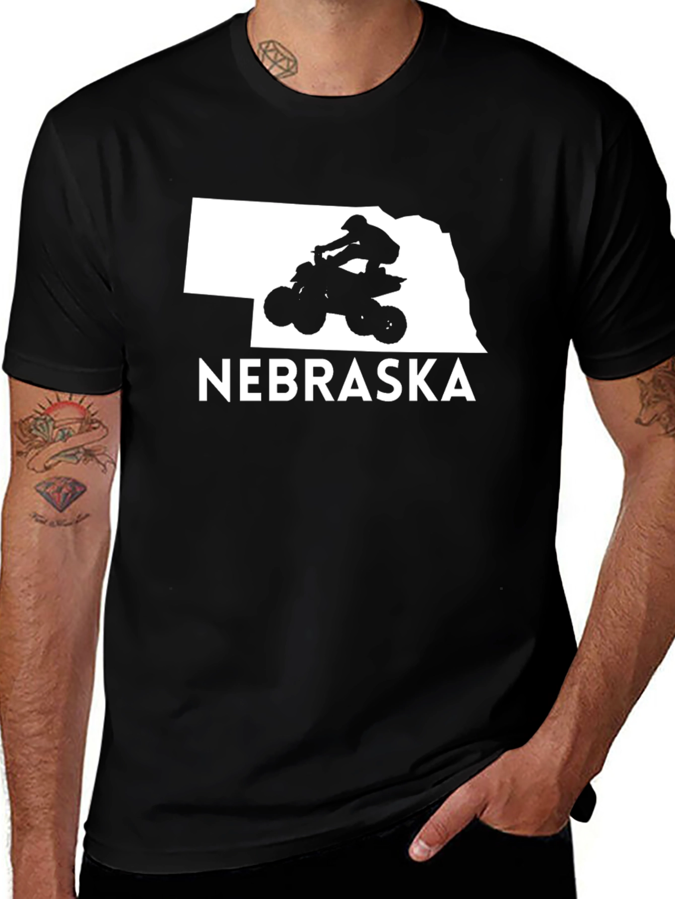 Nebraska ATV T-Shirt - Black