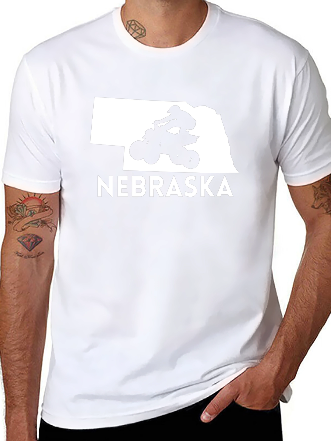 Nebraska ATV T-Shirt - Black