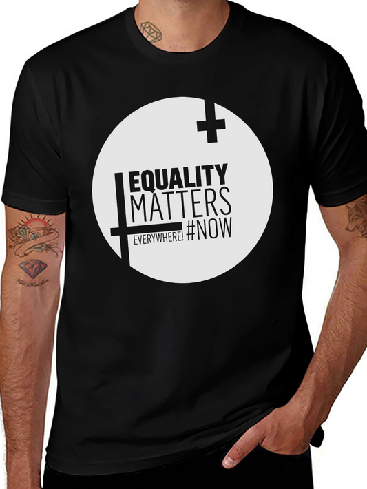Equality Matters T-Shirt - Mens Black Graphic Tee