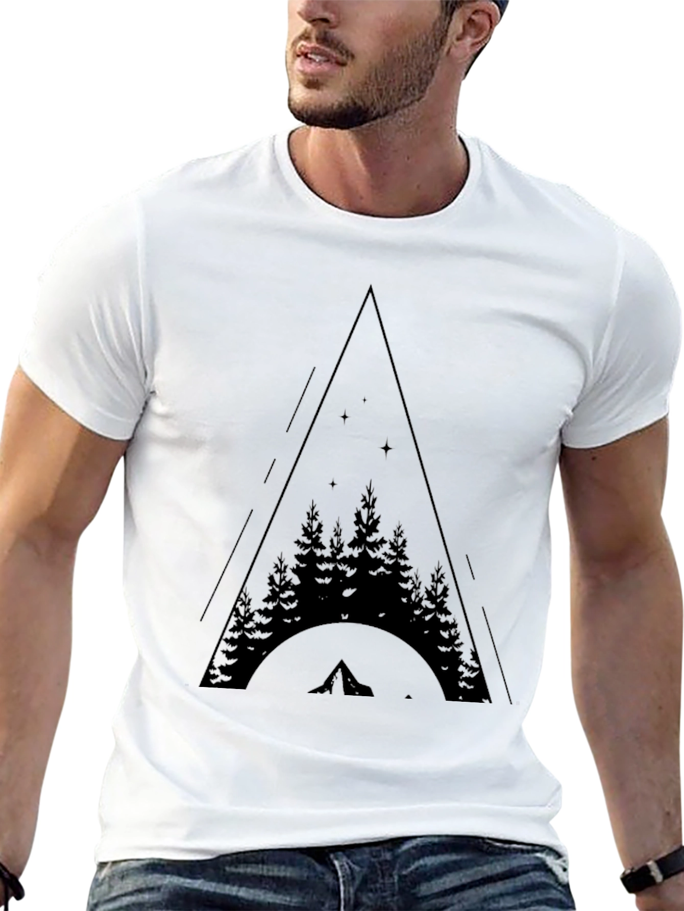 Mountain Adventure Tee - Nature Lovers Black T-Shirt