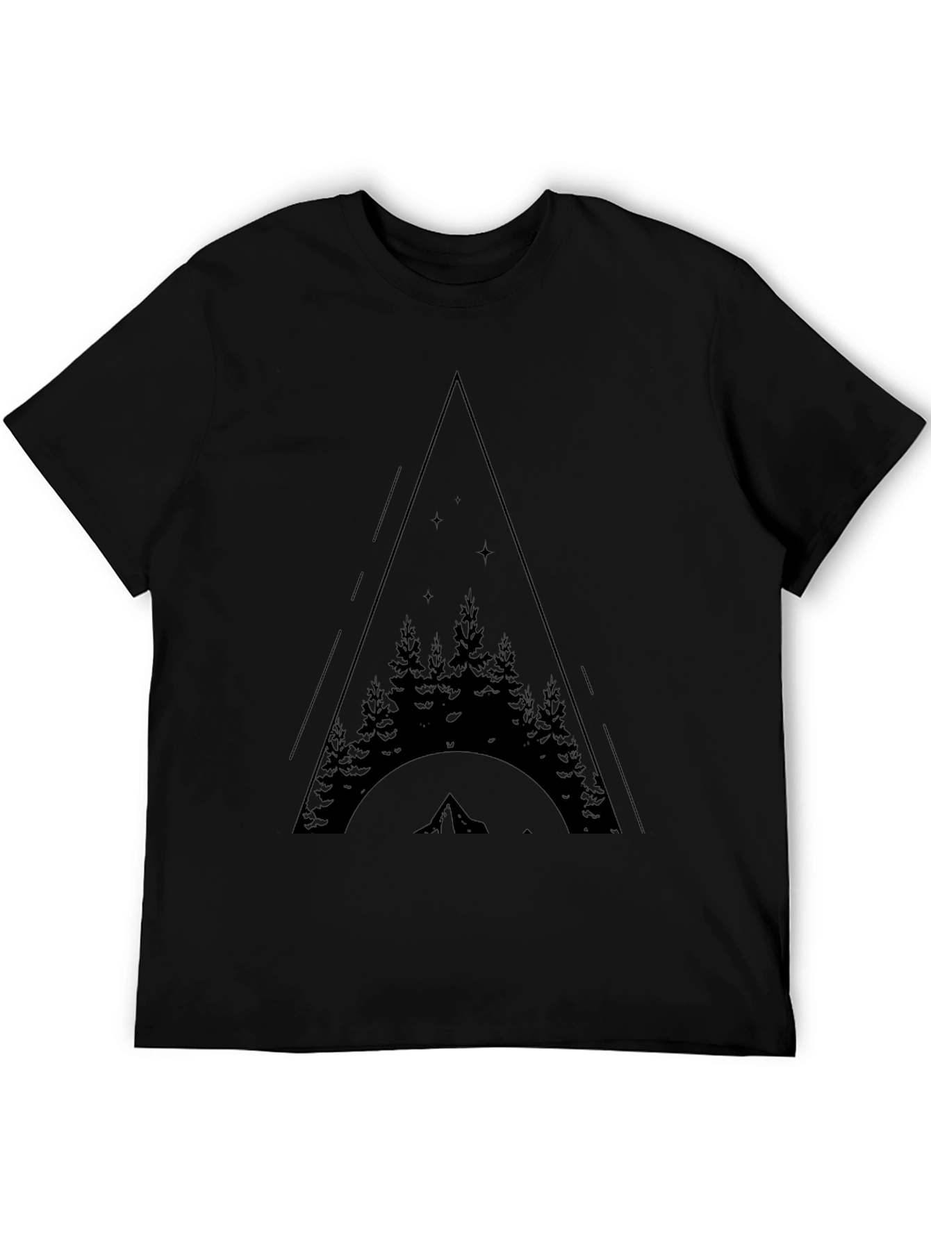 Mountain Adventure Tee - Nature Lovers Black T-Shirt
