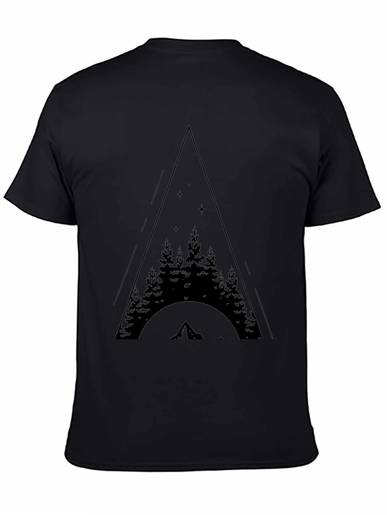 Mountain Adventure Tee - Nature Lovers Black T-Shirt