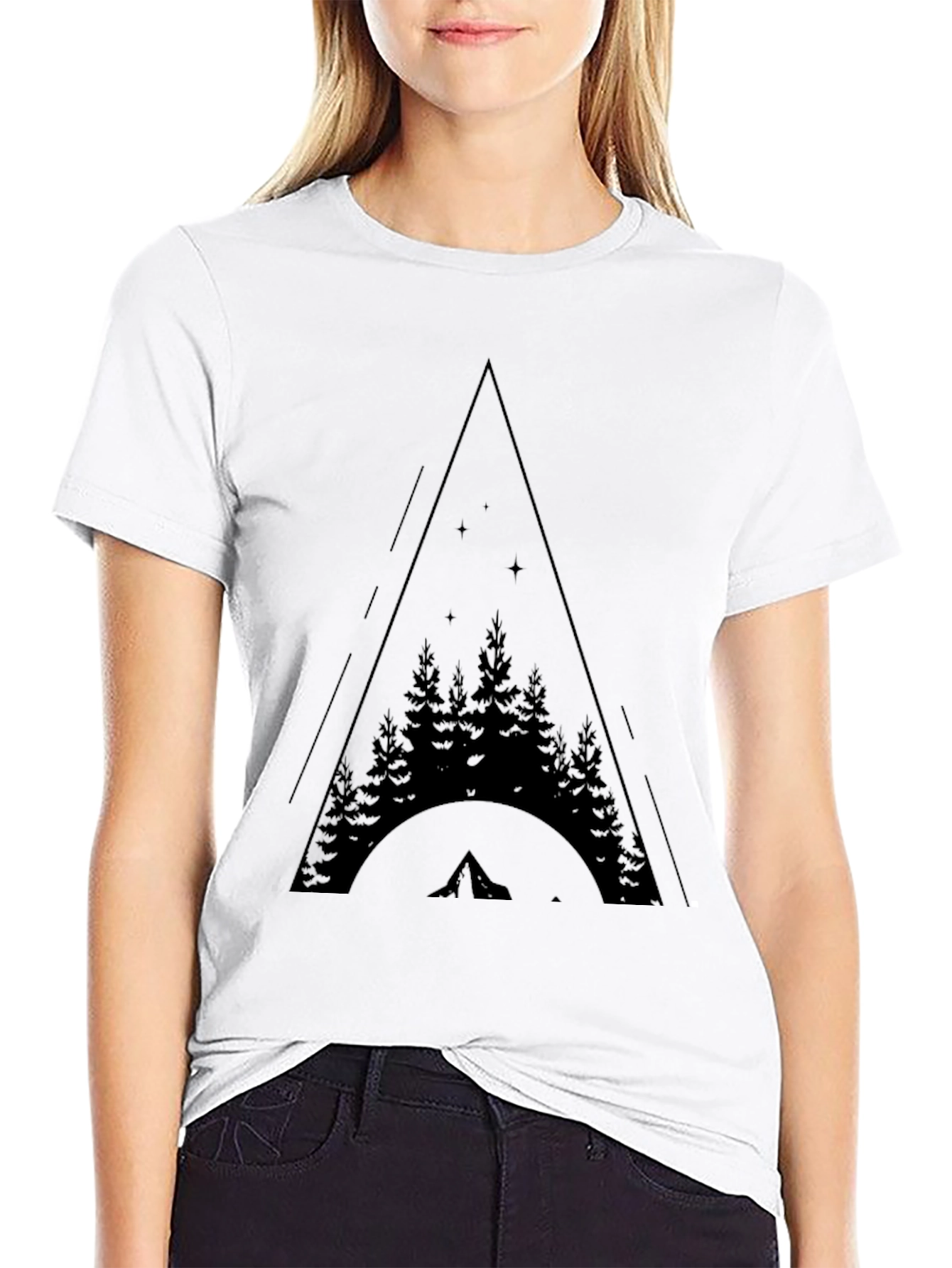 Mountain Adventure Tee - Nature Lovers Black T-Shirt
