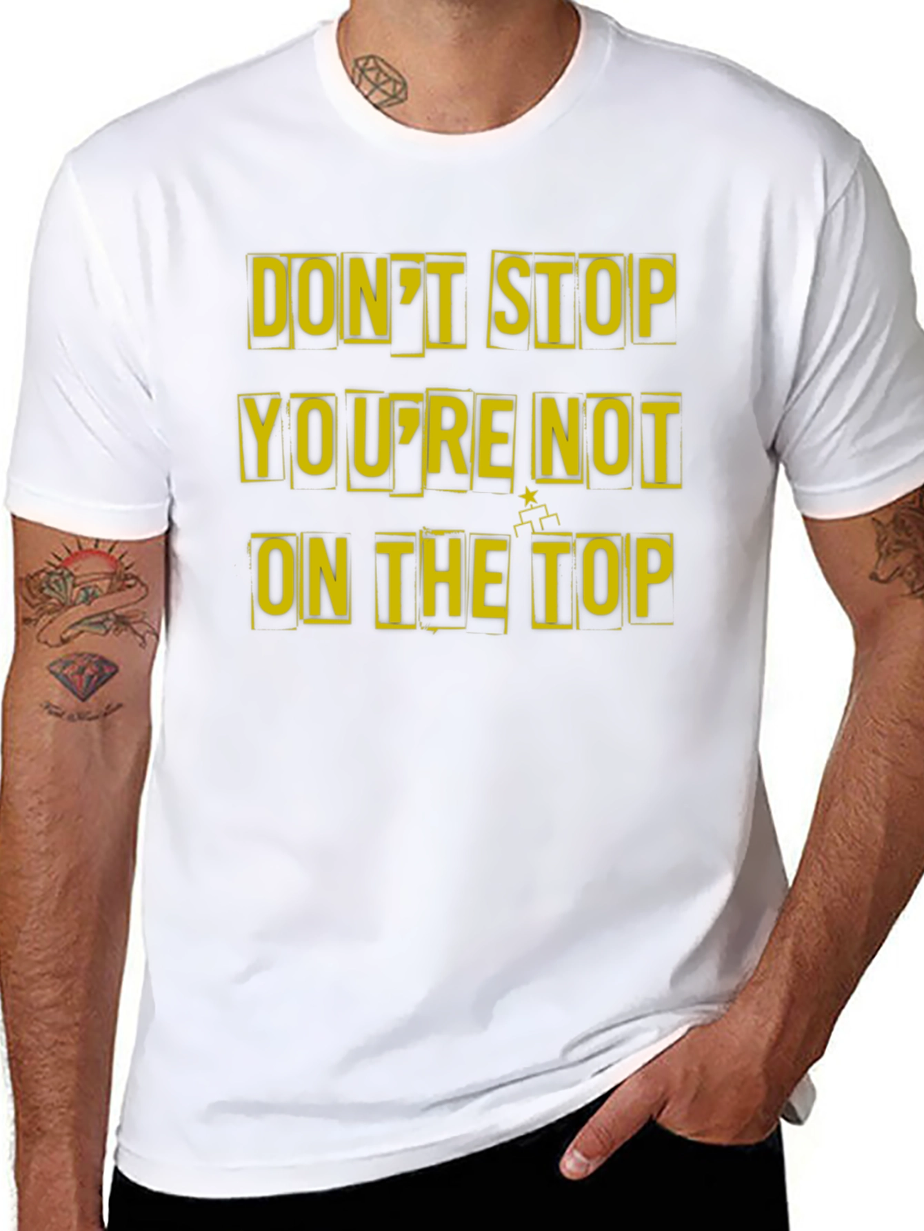 Motivational Dont Stop Graphic Tee