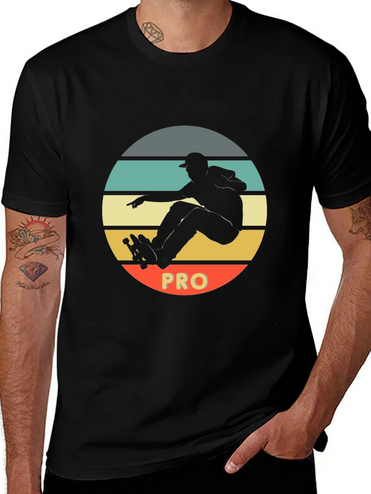 Skateboard Pro Black T-Shirt