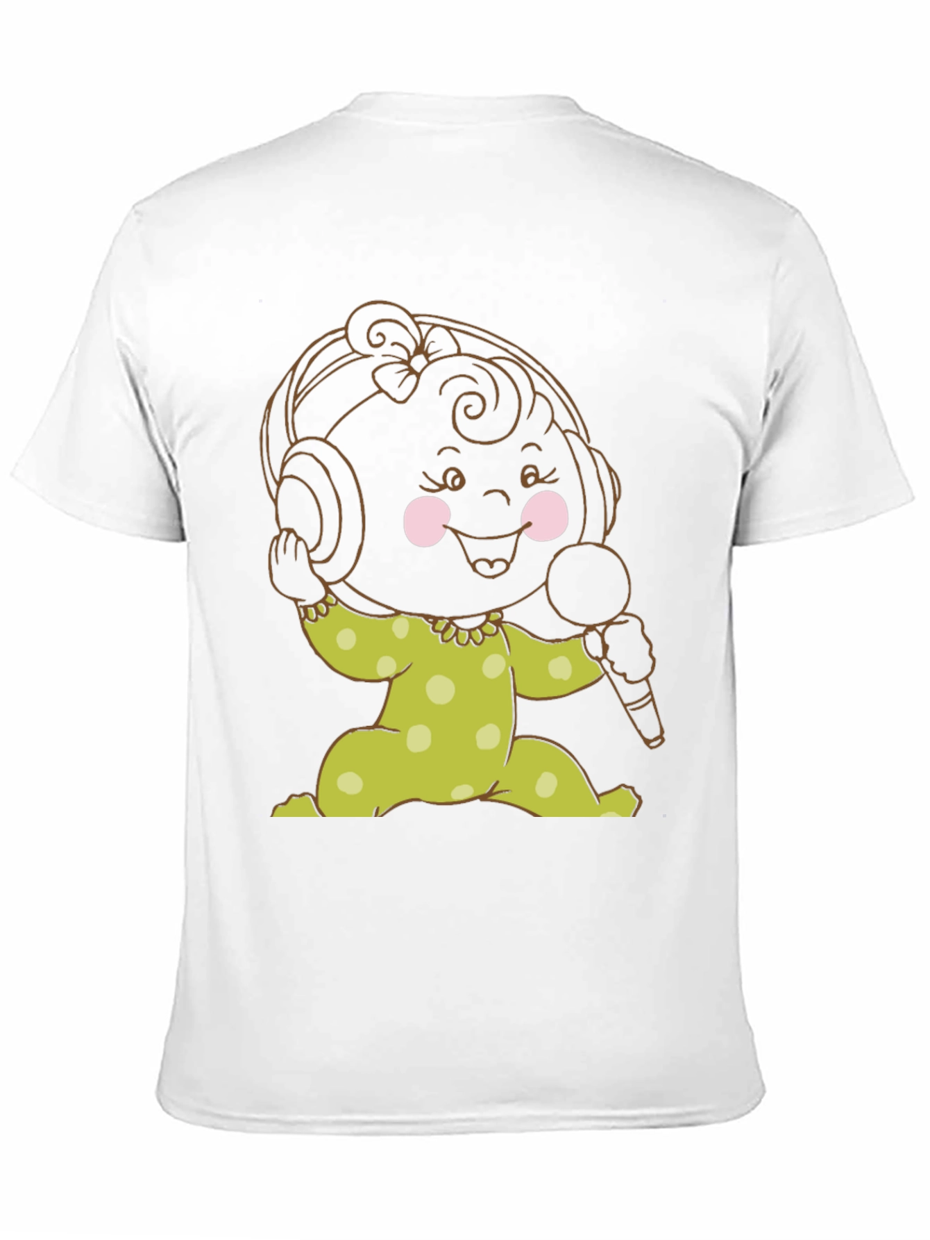 Cartoon Baby DJ Graphic T-Shirt