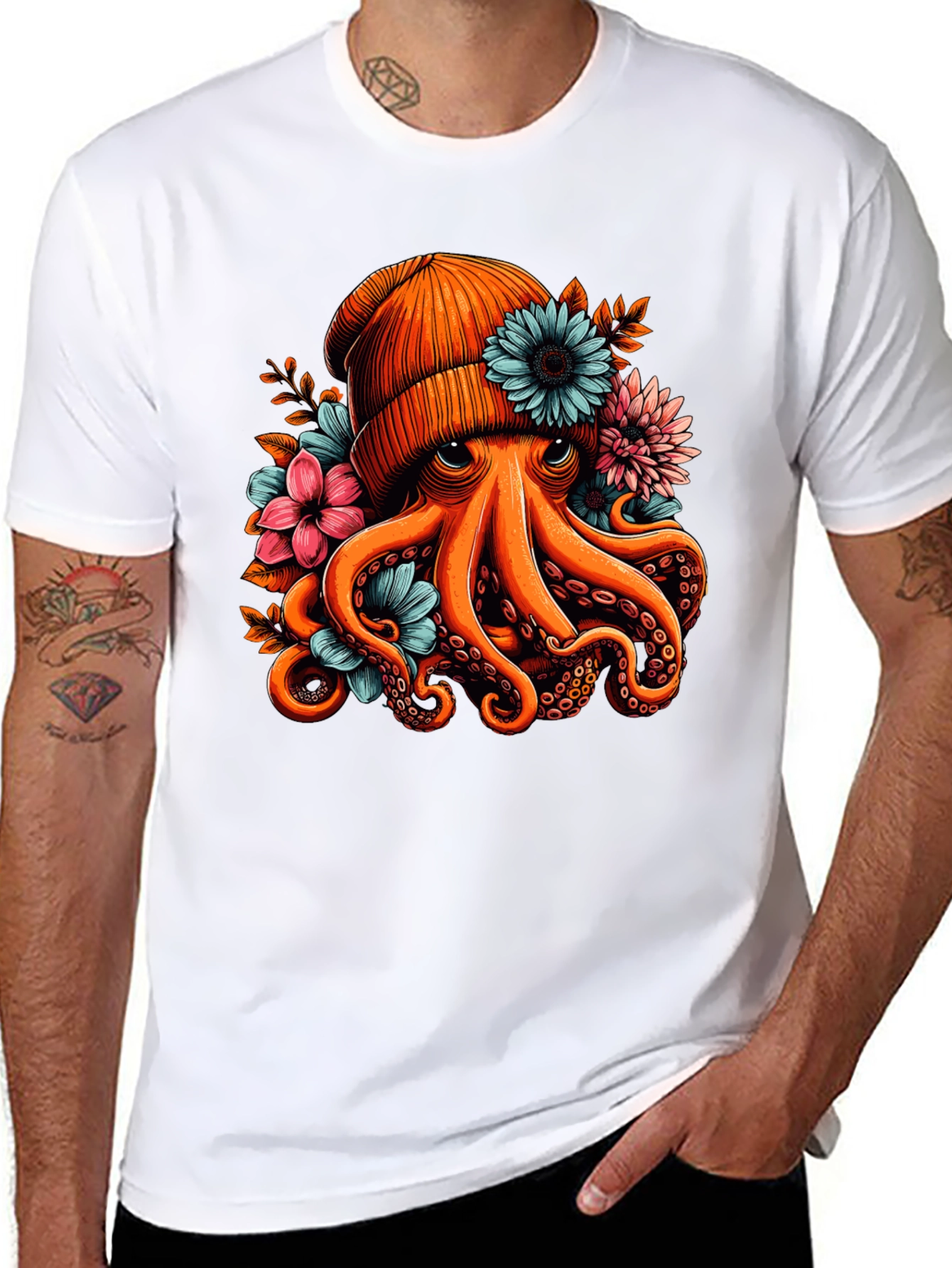 Octopus Beanie T-Shirt