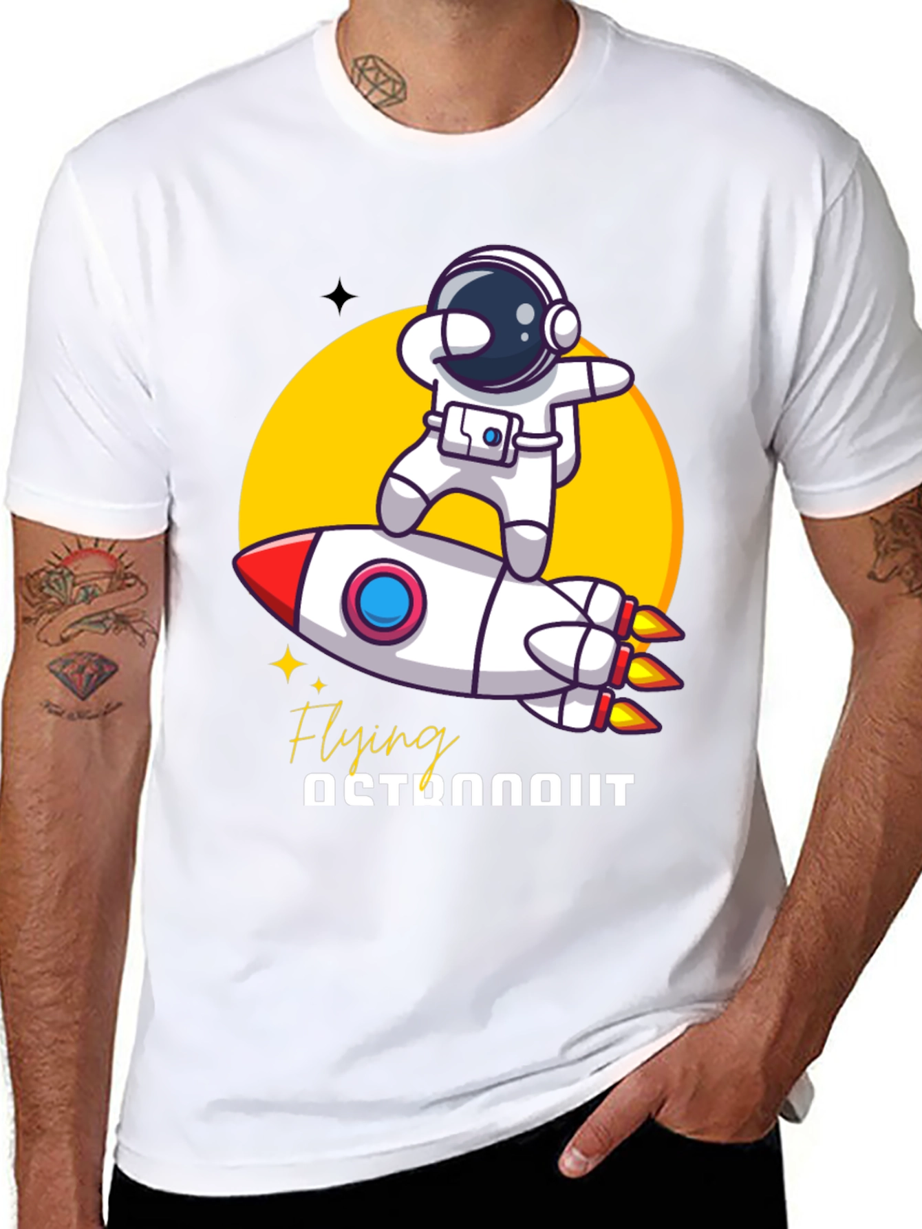 Astronaut Rocket T-Shirt - Fly High in Style!