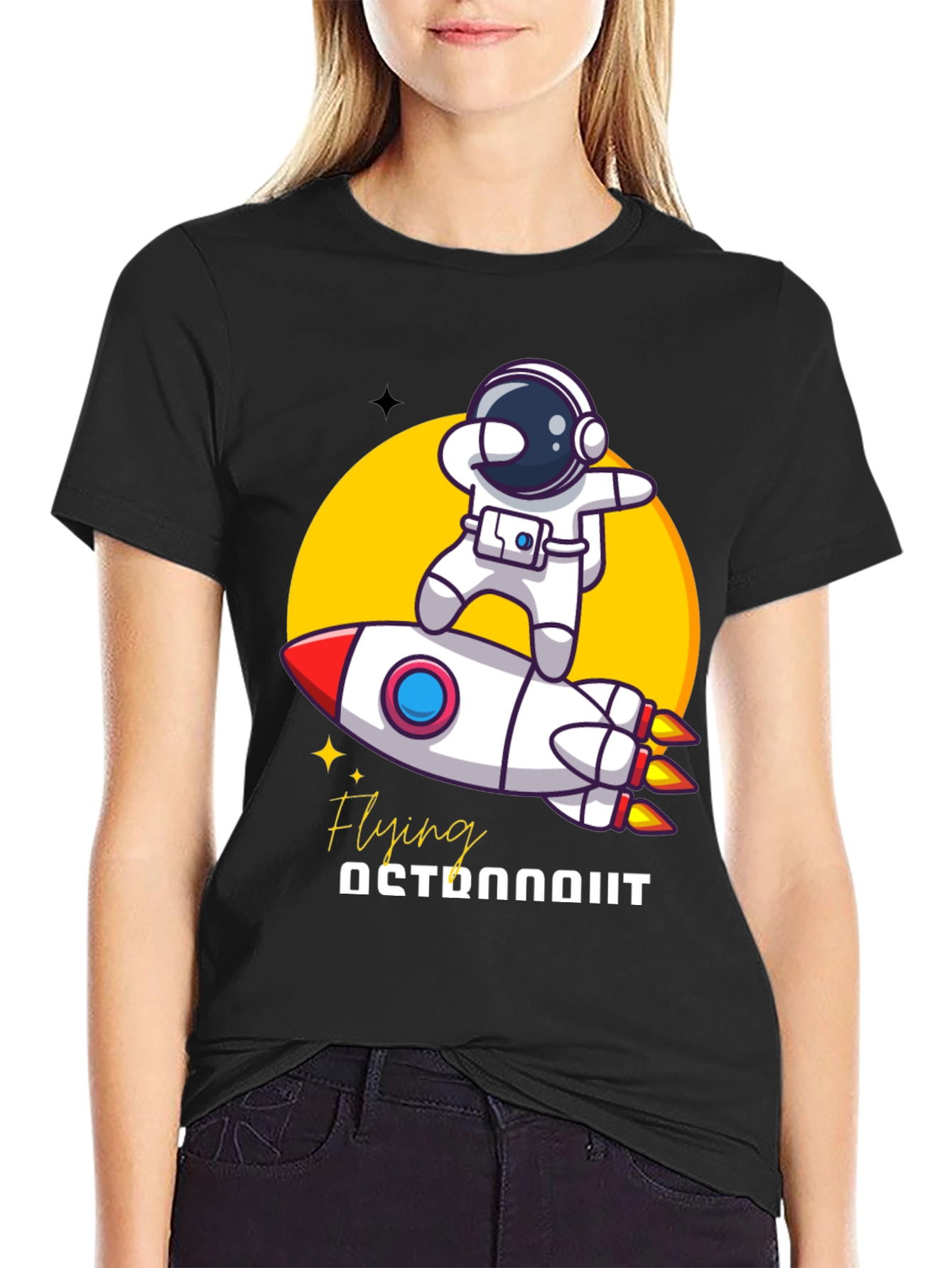 Astronaut Rocket T-Shirt - Fly High in Style!
