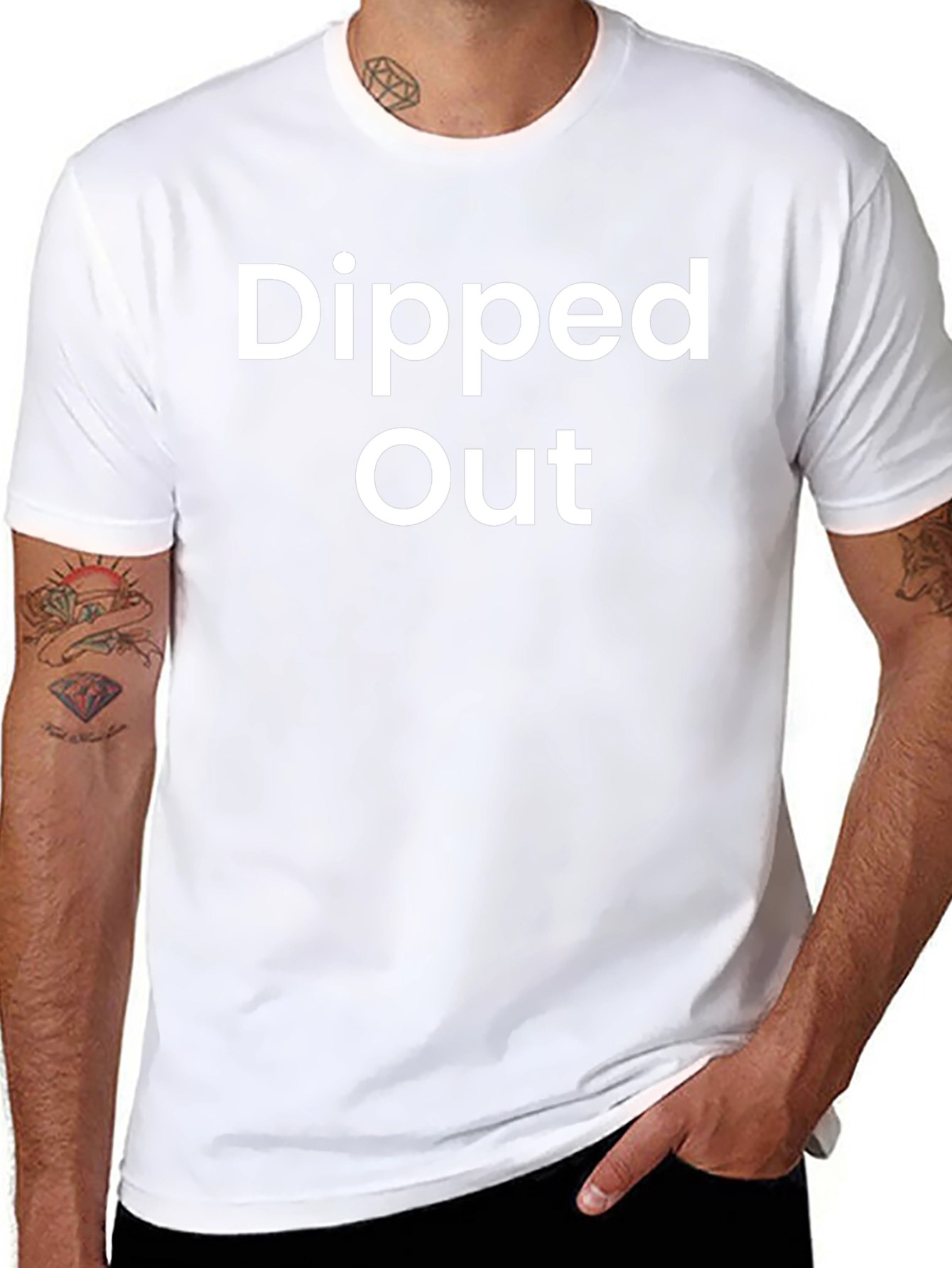 Dipped Out Graphic Tee - Stylish Comfort