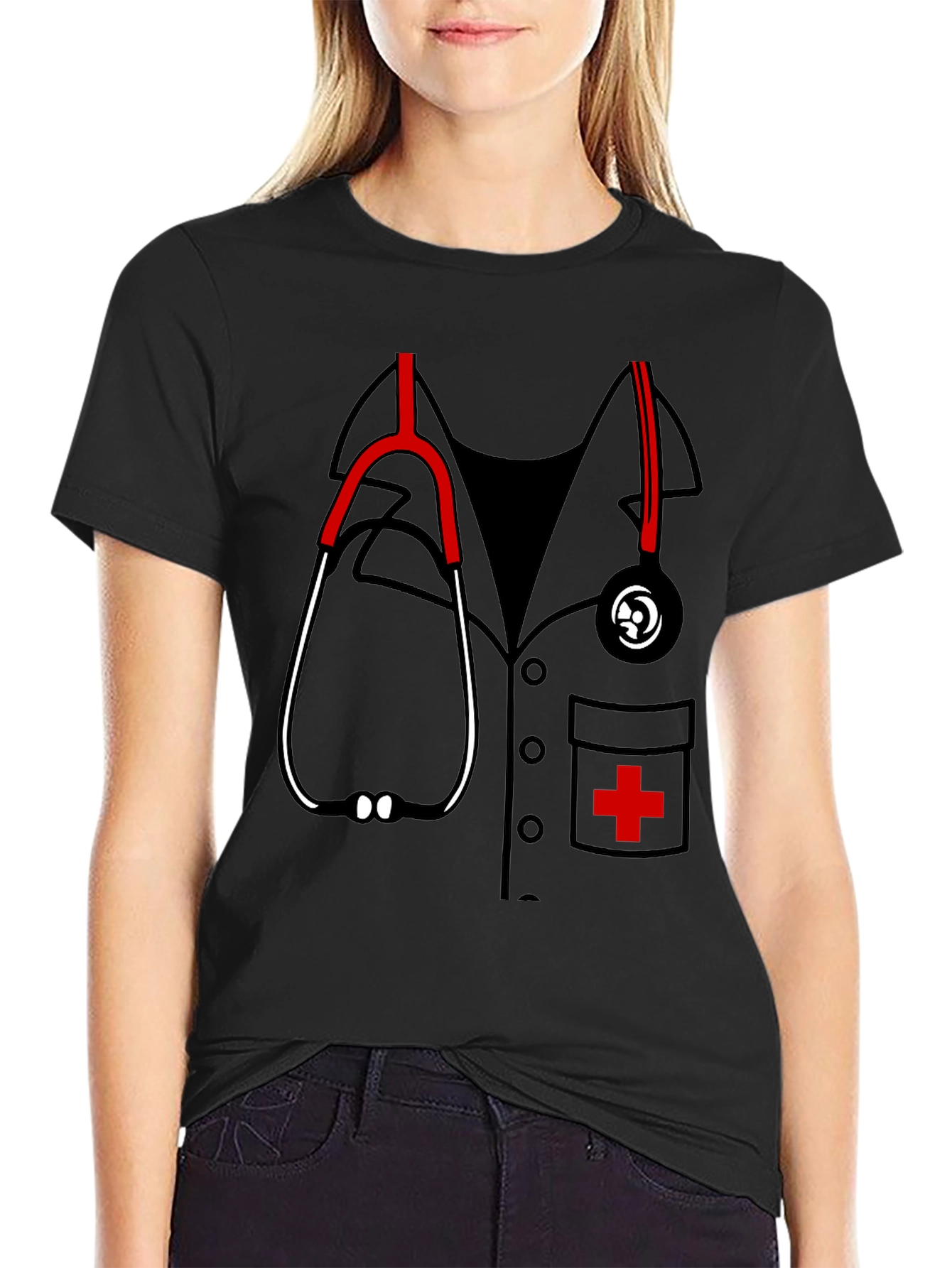 Funny Doctor Stethoscope Graphic Tee