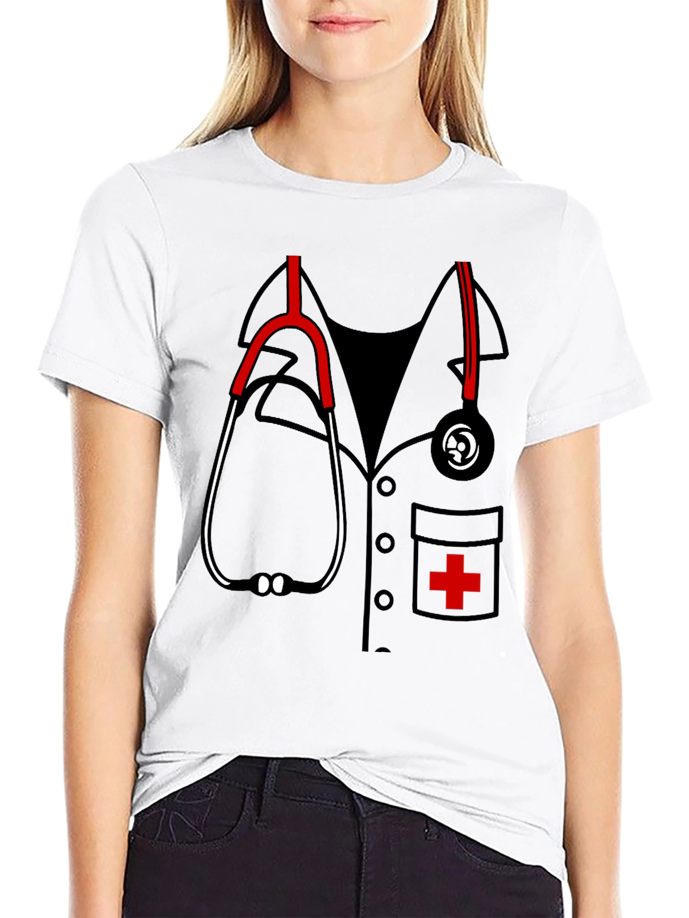 Funny Doctor Stethoscope Graphic Tee