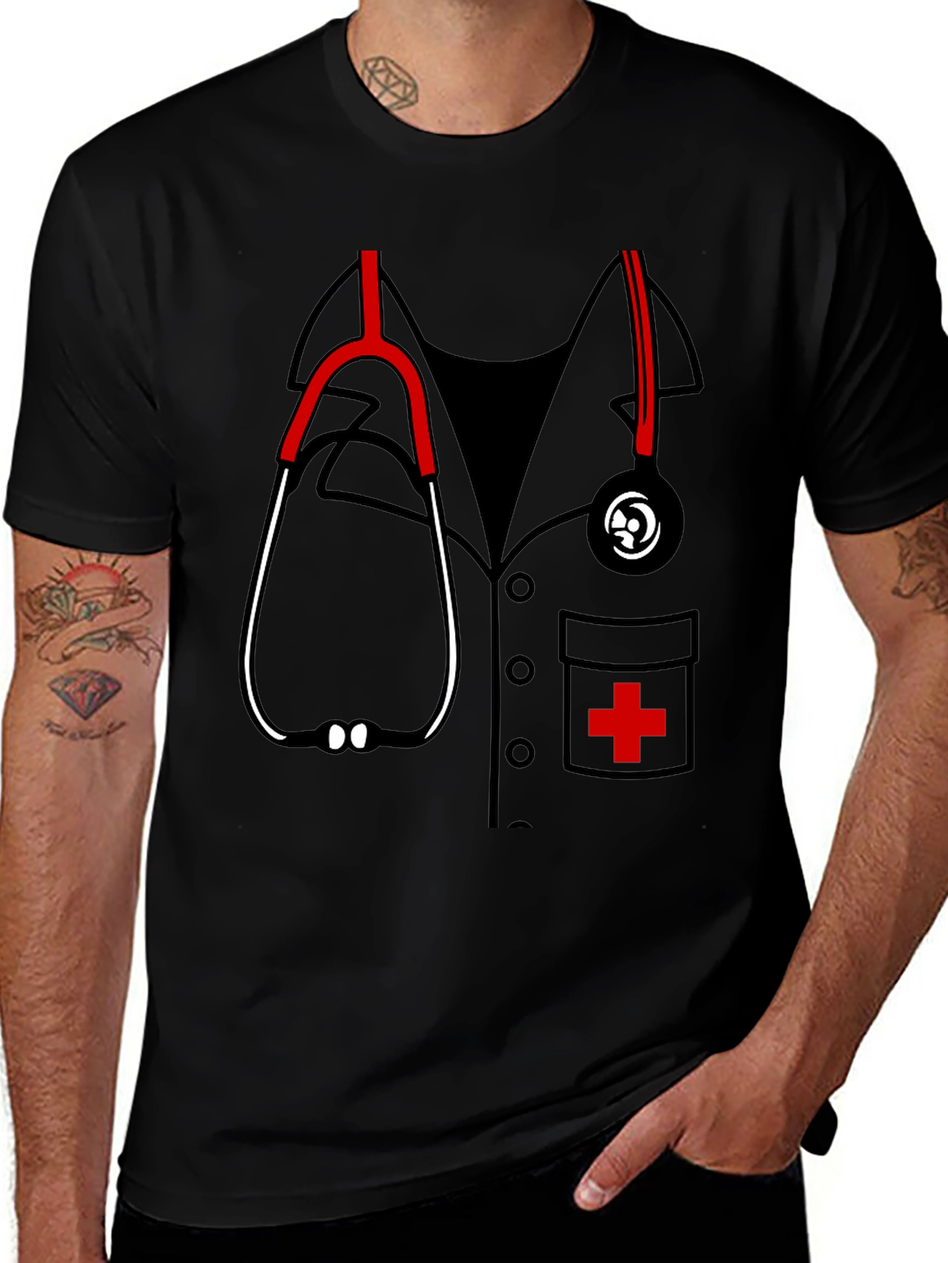 Funny Doctor Stethoscope Graphic Tee