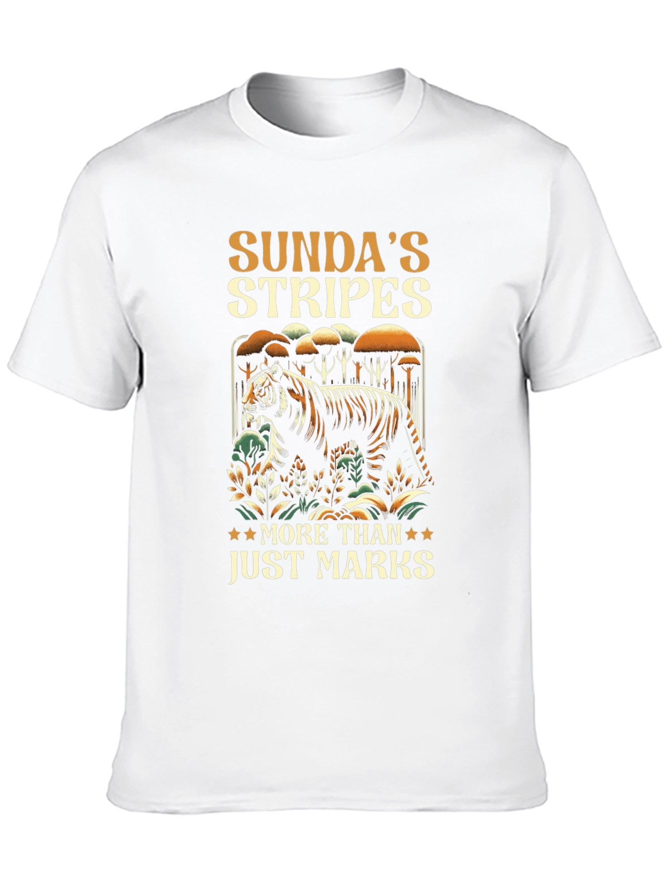 Sundas Stripes Graphic Tee -  Tiger Conservation T-Shirt