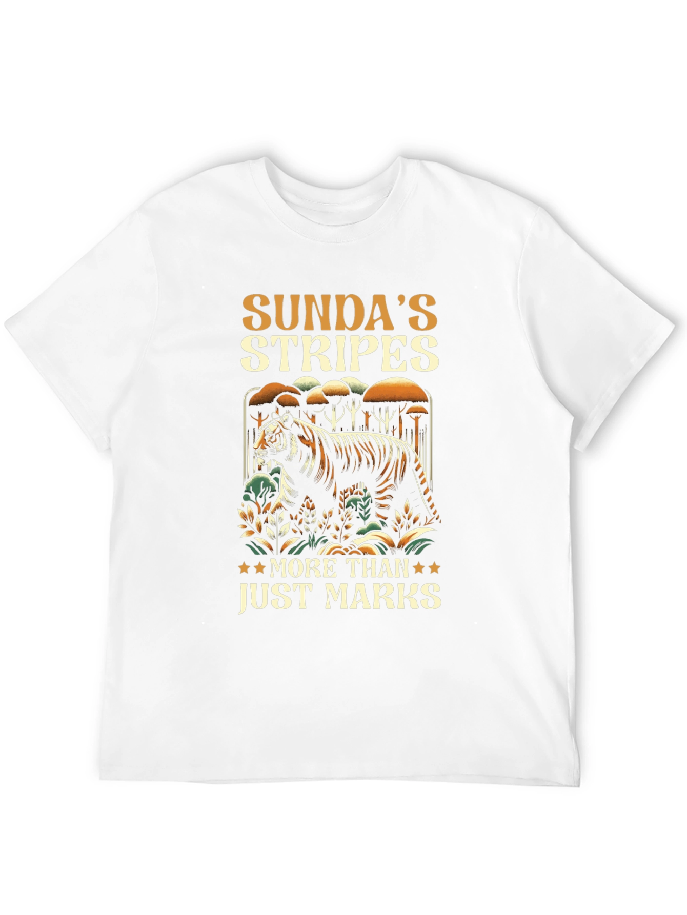 Sundas Stripes Graphic Tee -  Tiger Conservation T-Shirt