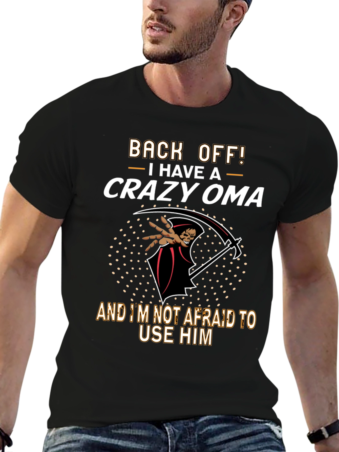 Crazy Oma T-Shirt: Back Off!
