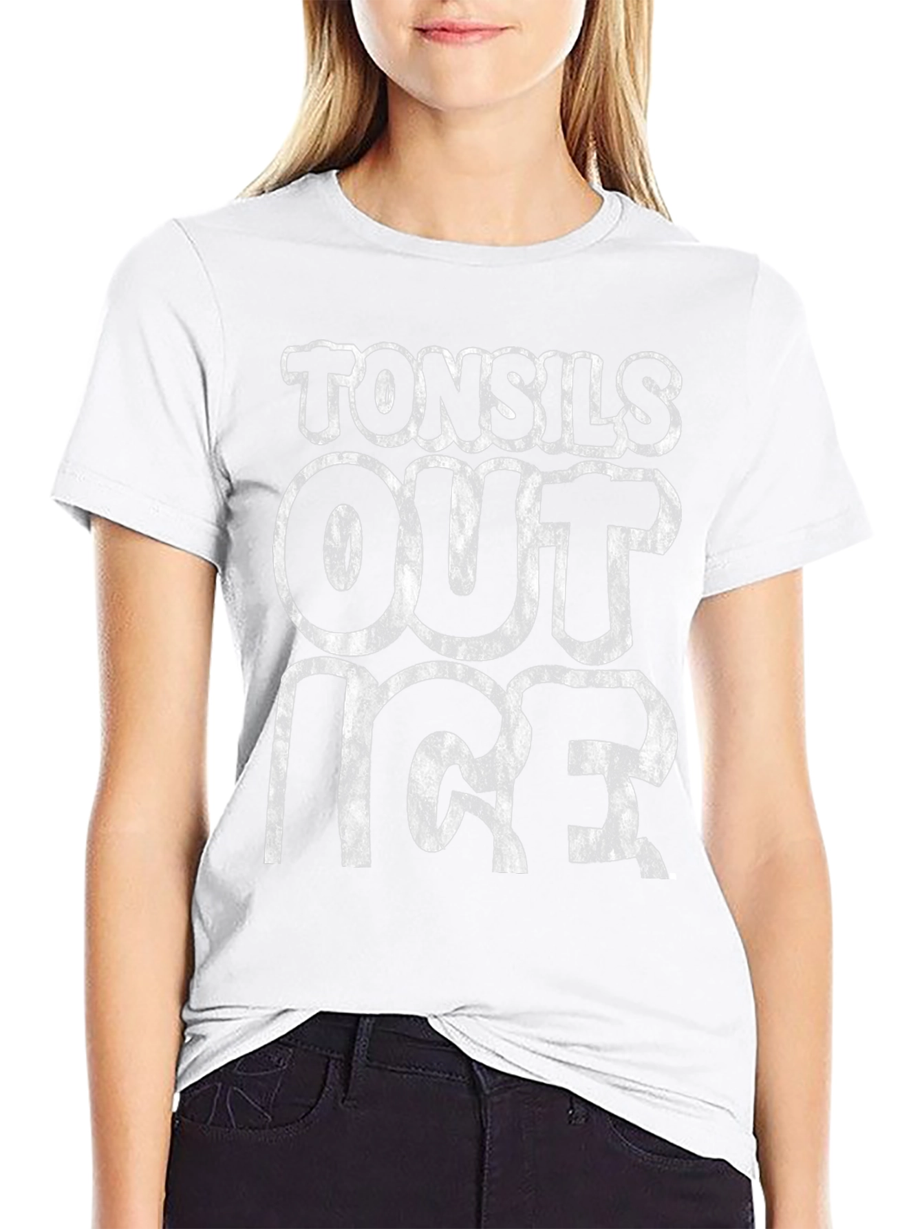 Tonsils Out Ice T-Shirt - Black Graphic Tee