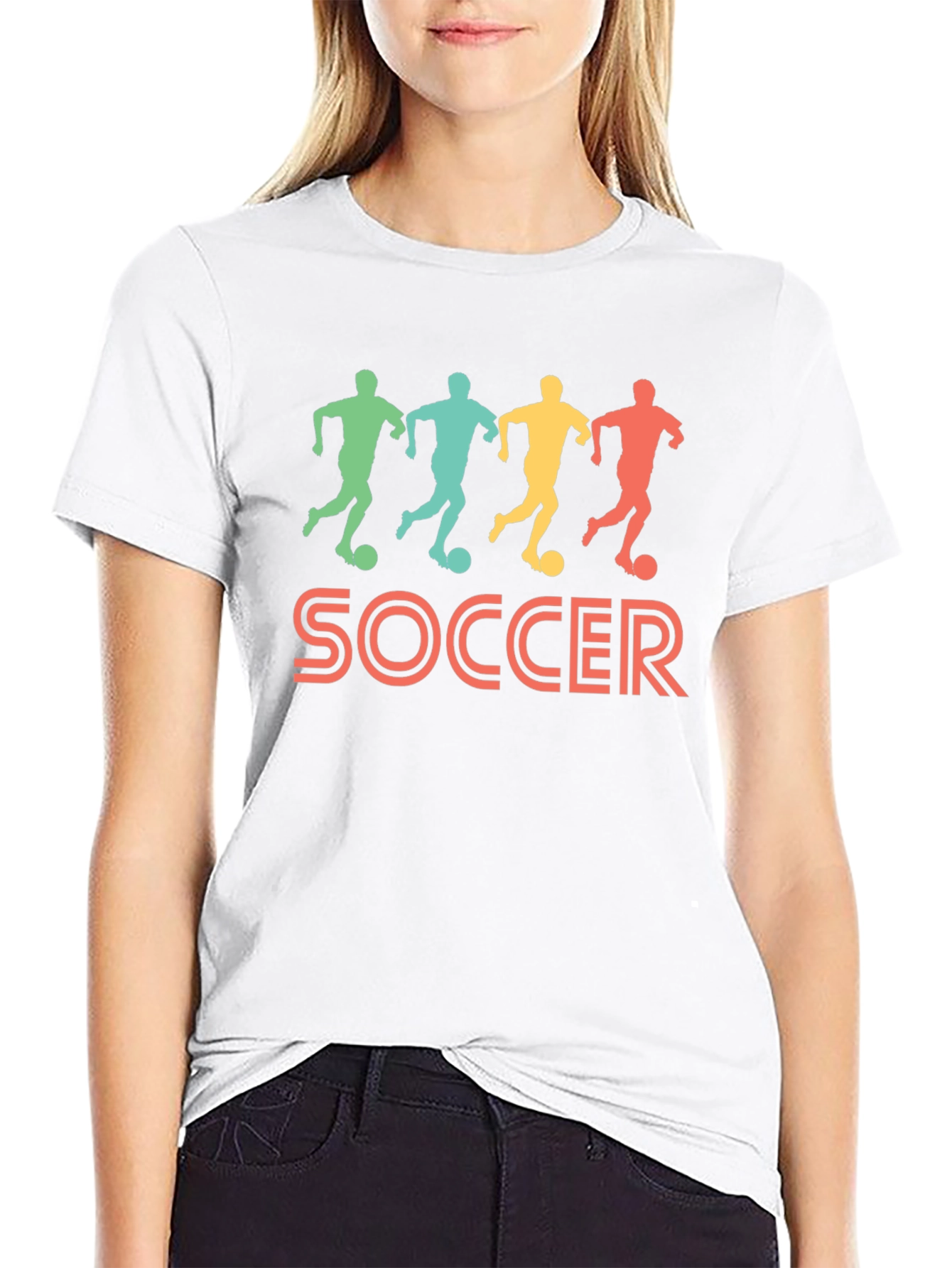 Retro Soccer Player Graphic Tee
