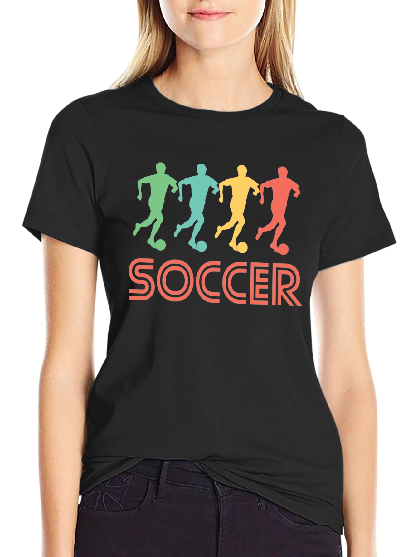 Retro Soccer Player Graphic Tee