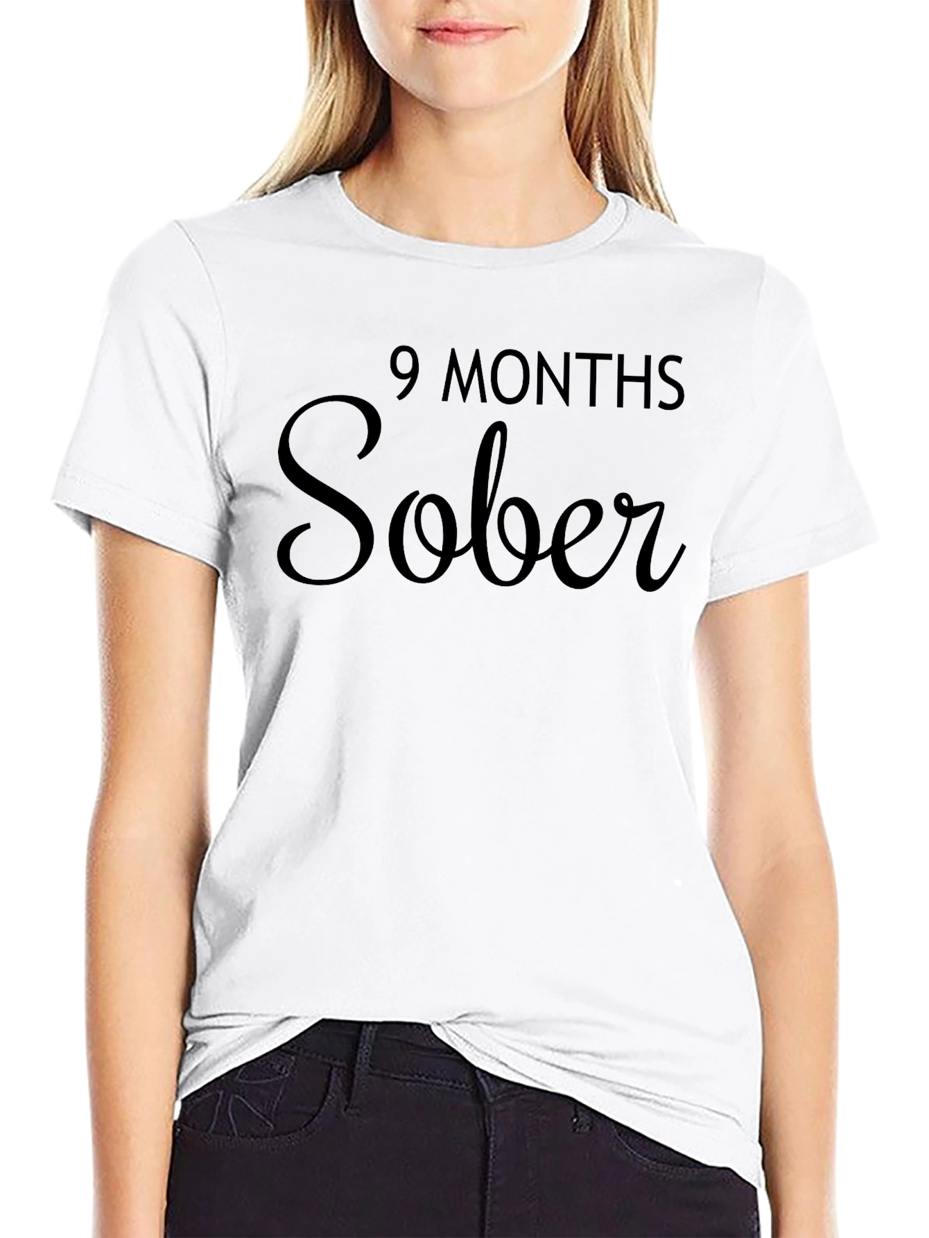 9 Months Sober T-Shirt - Celebrate Sobriety