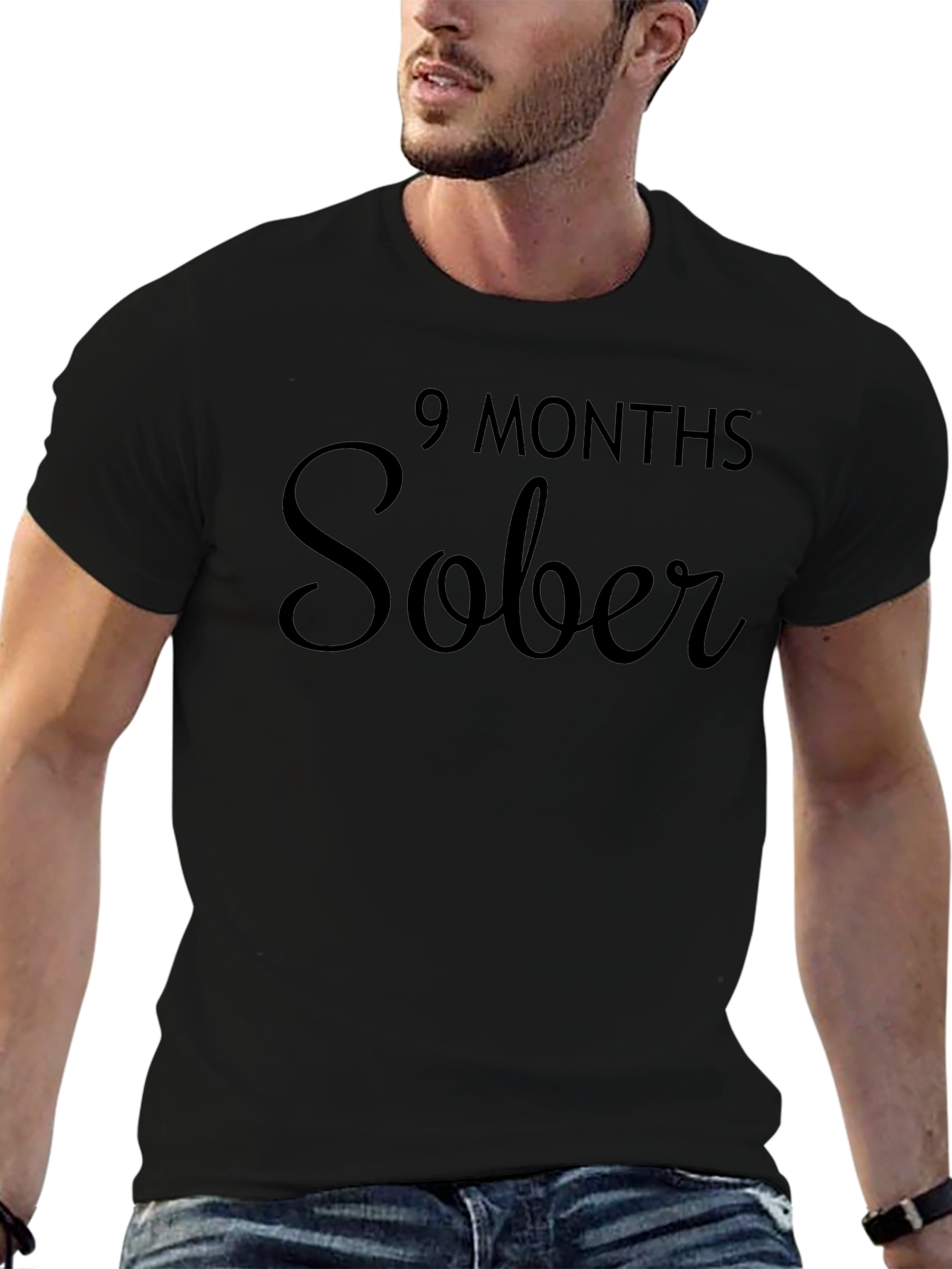 9 Months Sober T-Shirt - Celebrate Sobriety