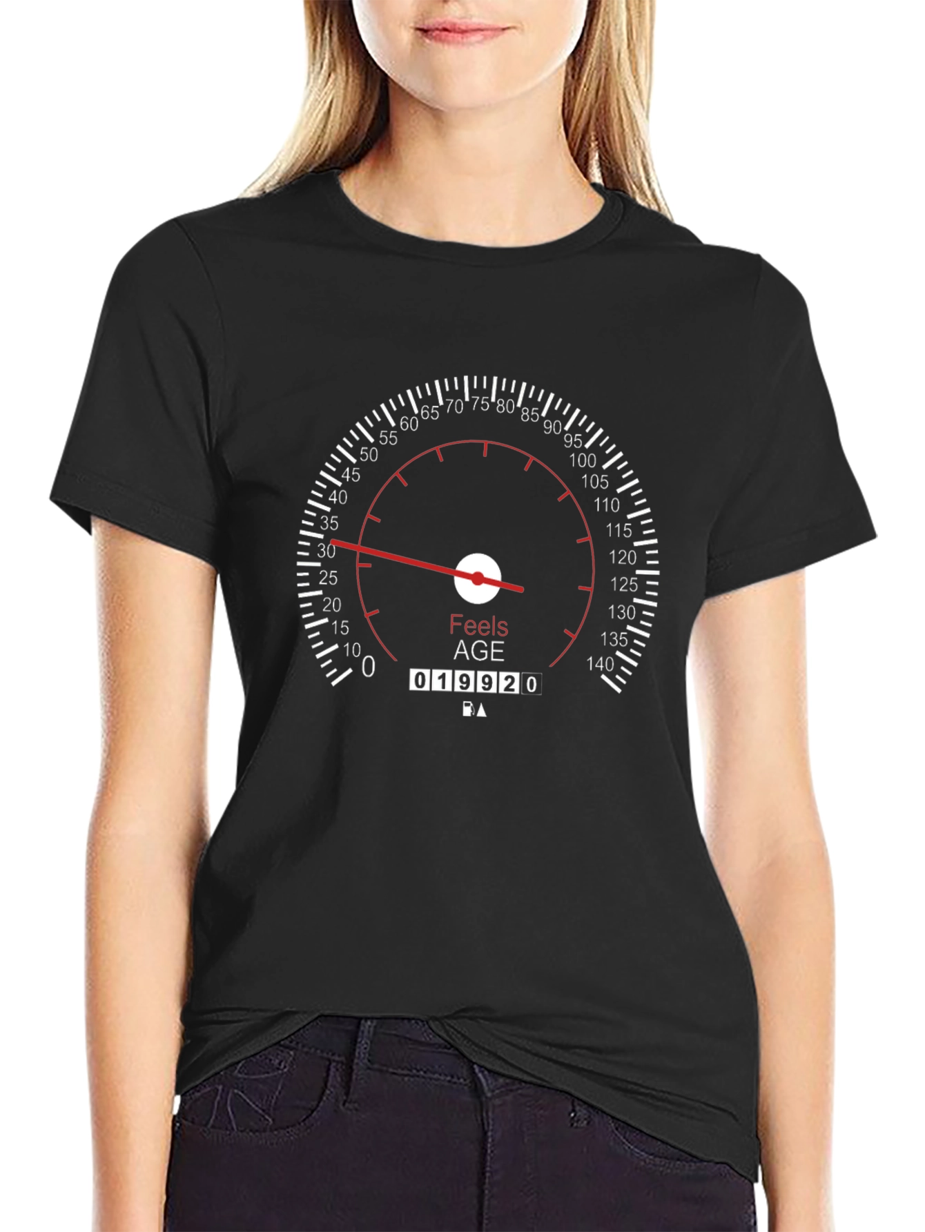 Feels Age T-Shirt - Black Novelty Design