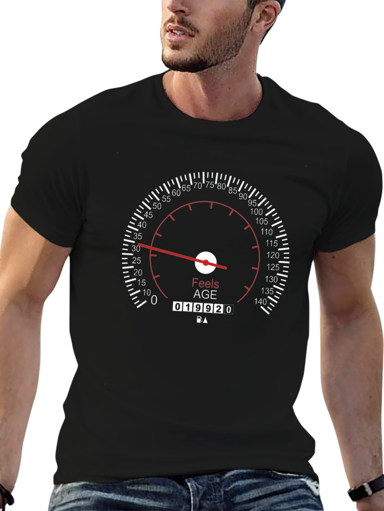 Feels Age T-Shirt - Black Novelty Design
