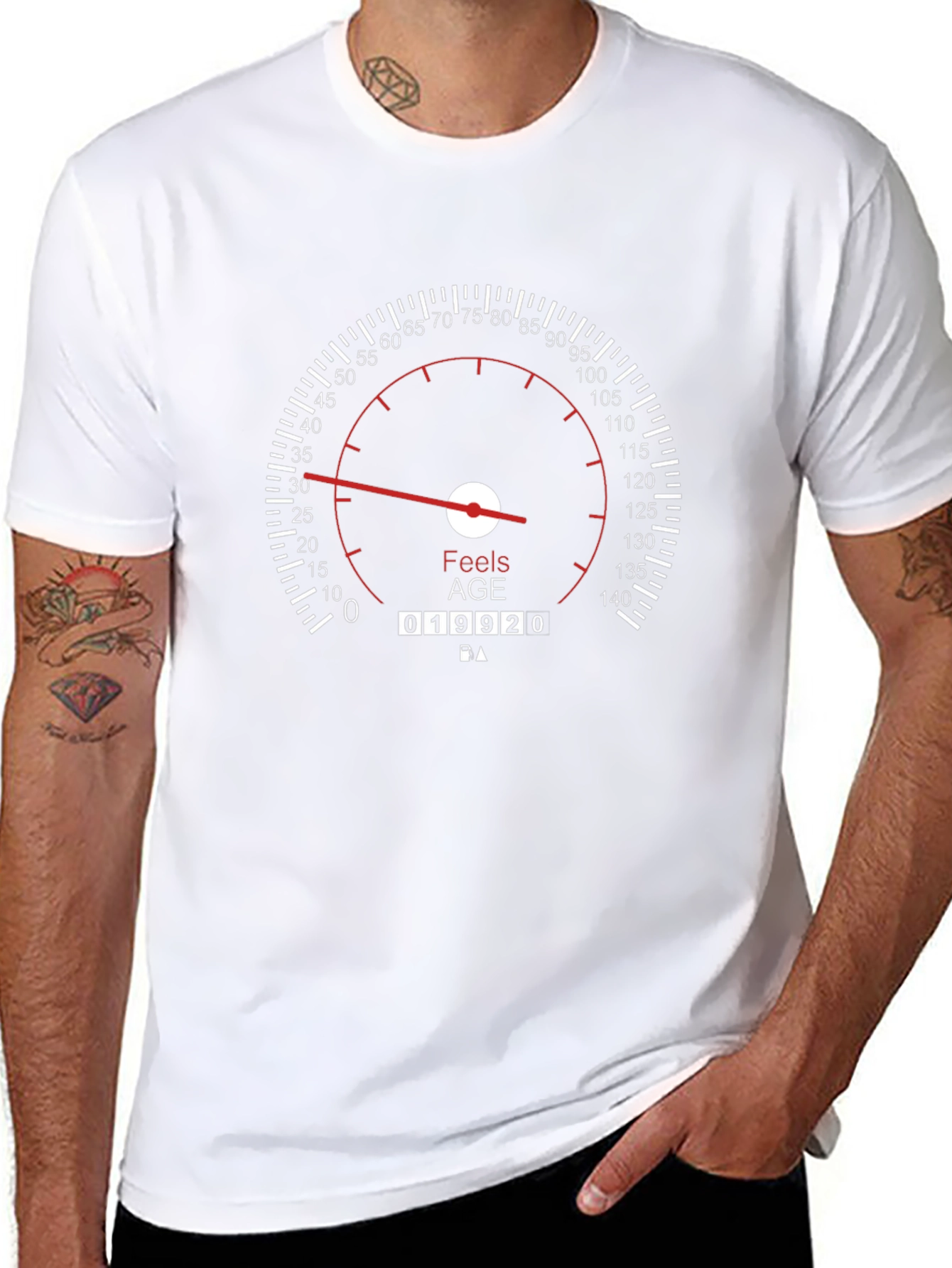 Feels Age T-Shirt - Black Novelty Design