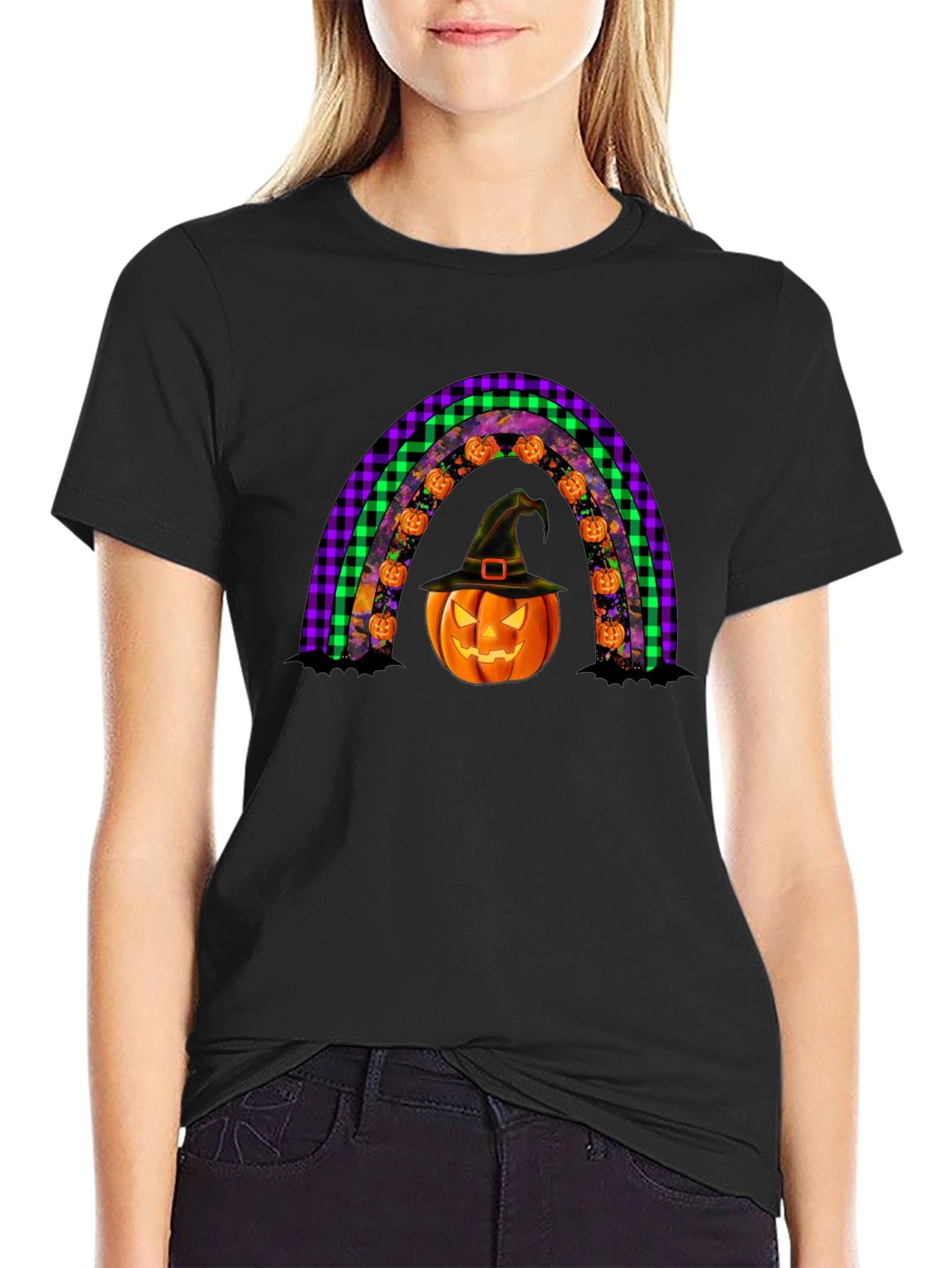 Halloween Rainbow Pumpkin T-Shirt