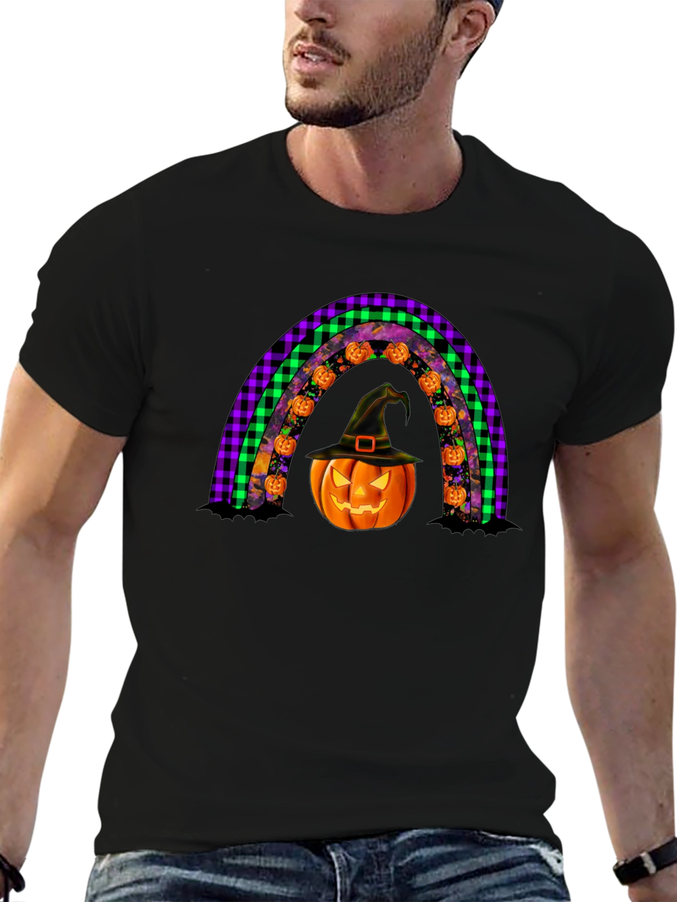 Halloween Rainbow Pumpkin T-Shirt