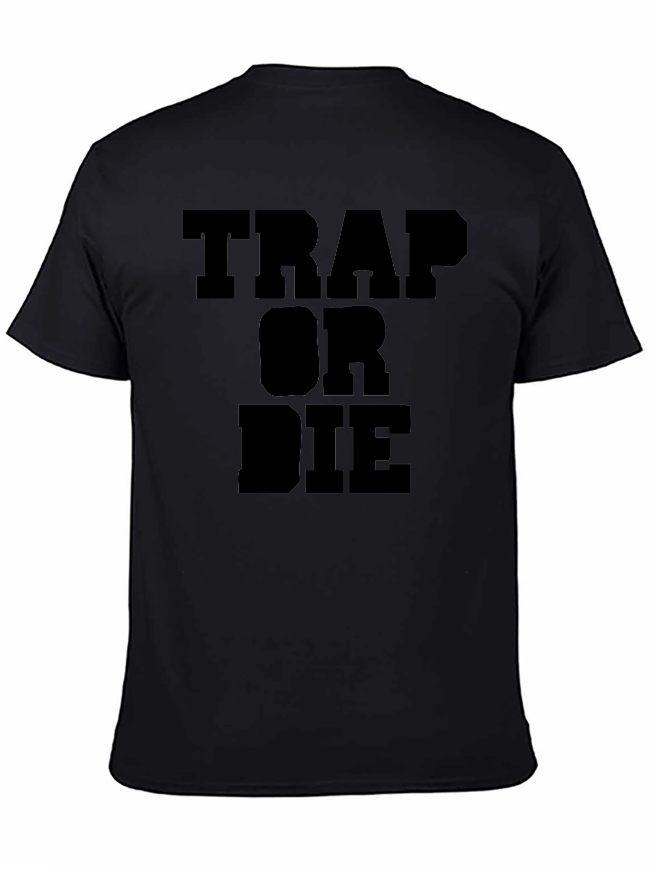 Trap Or Die Graphic Tee Black