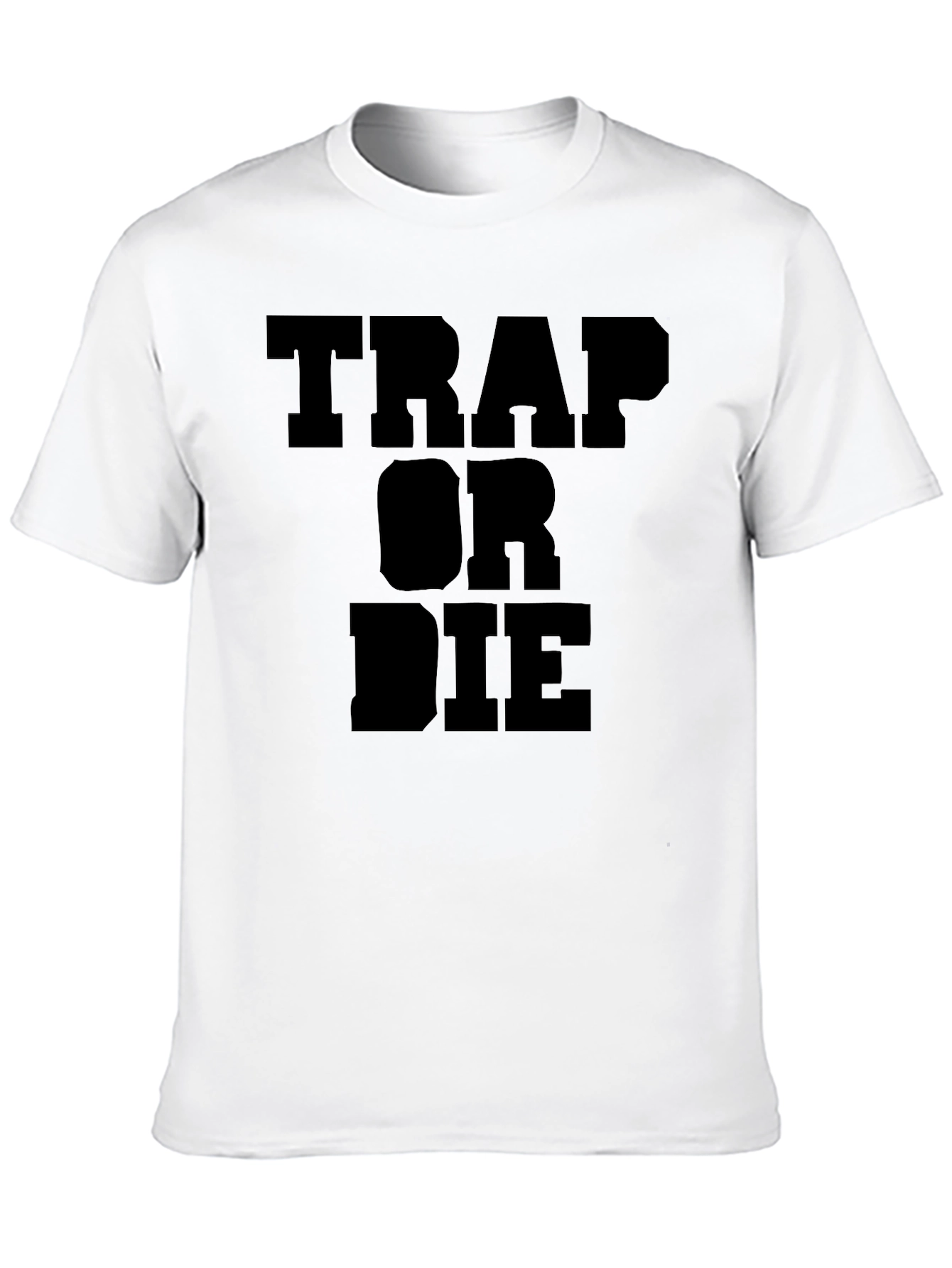 Trap Or Die Graphic Tee Black