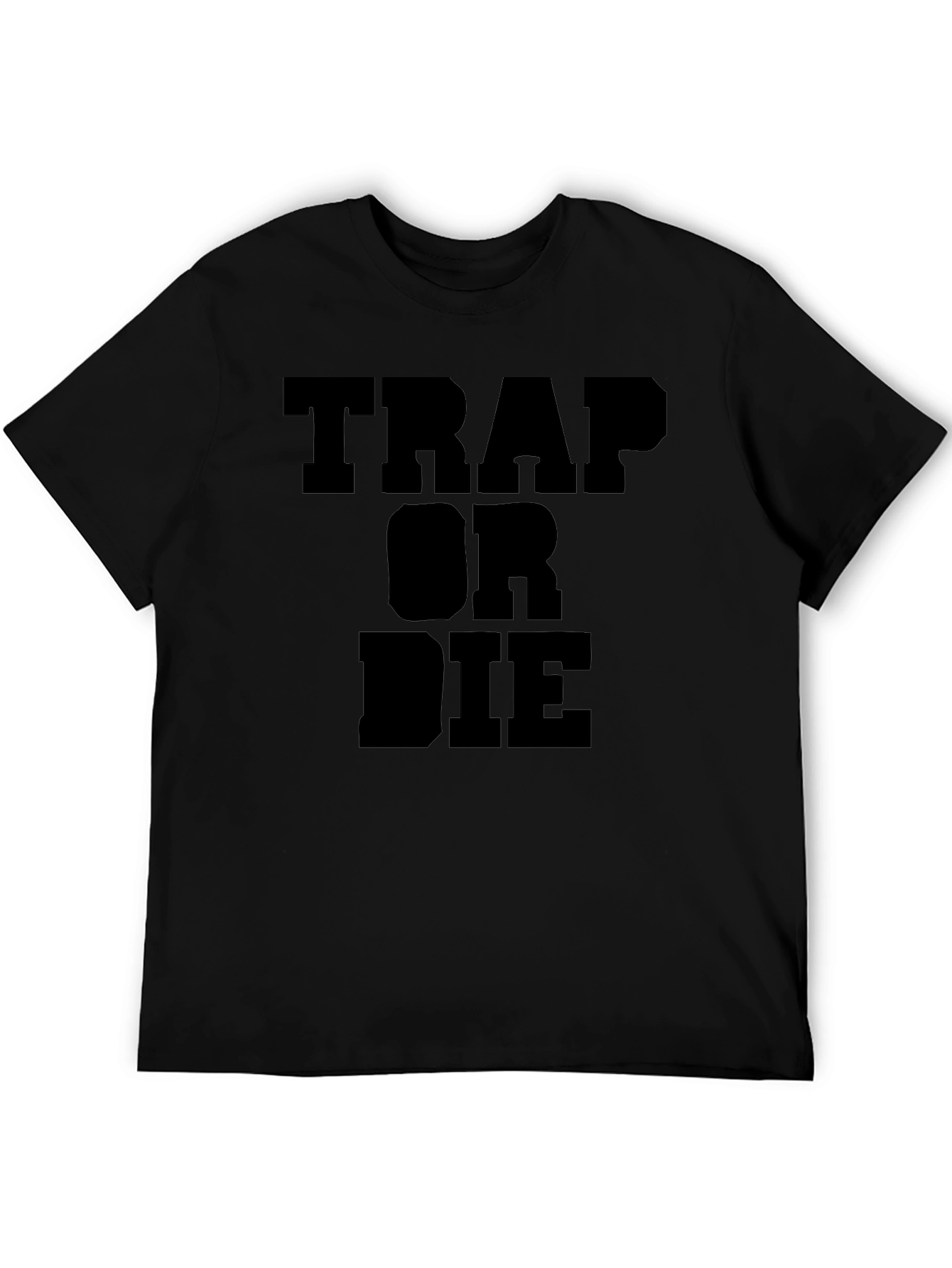 Trap Or Die Graphic Tee Black