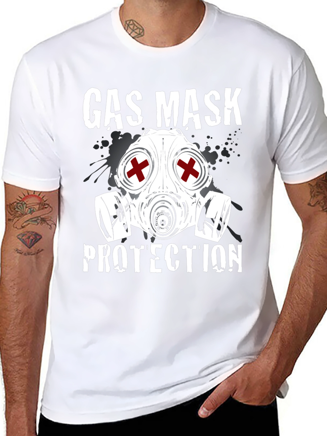 Gas Mask Protection Graphic Tee