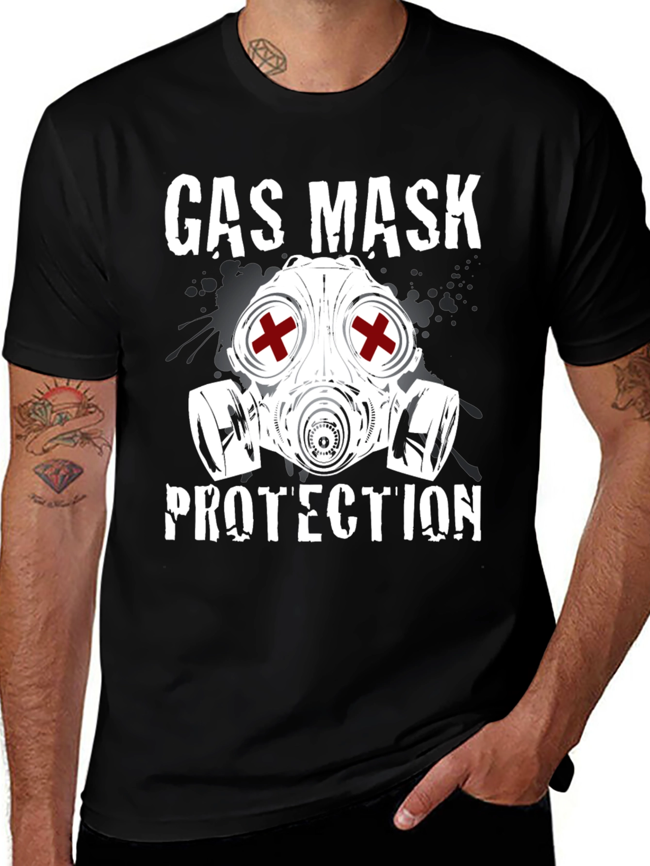 Gas Mask Protection Graphic Tee