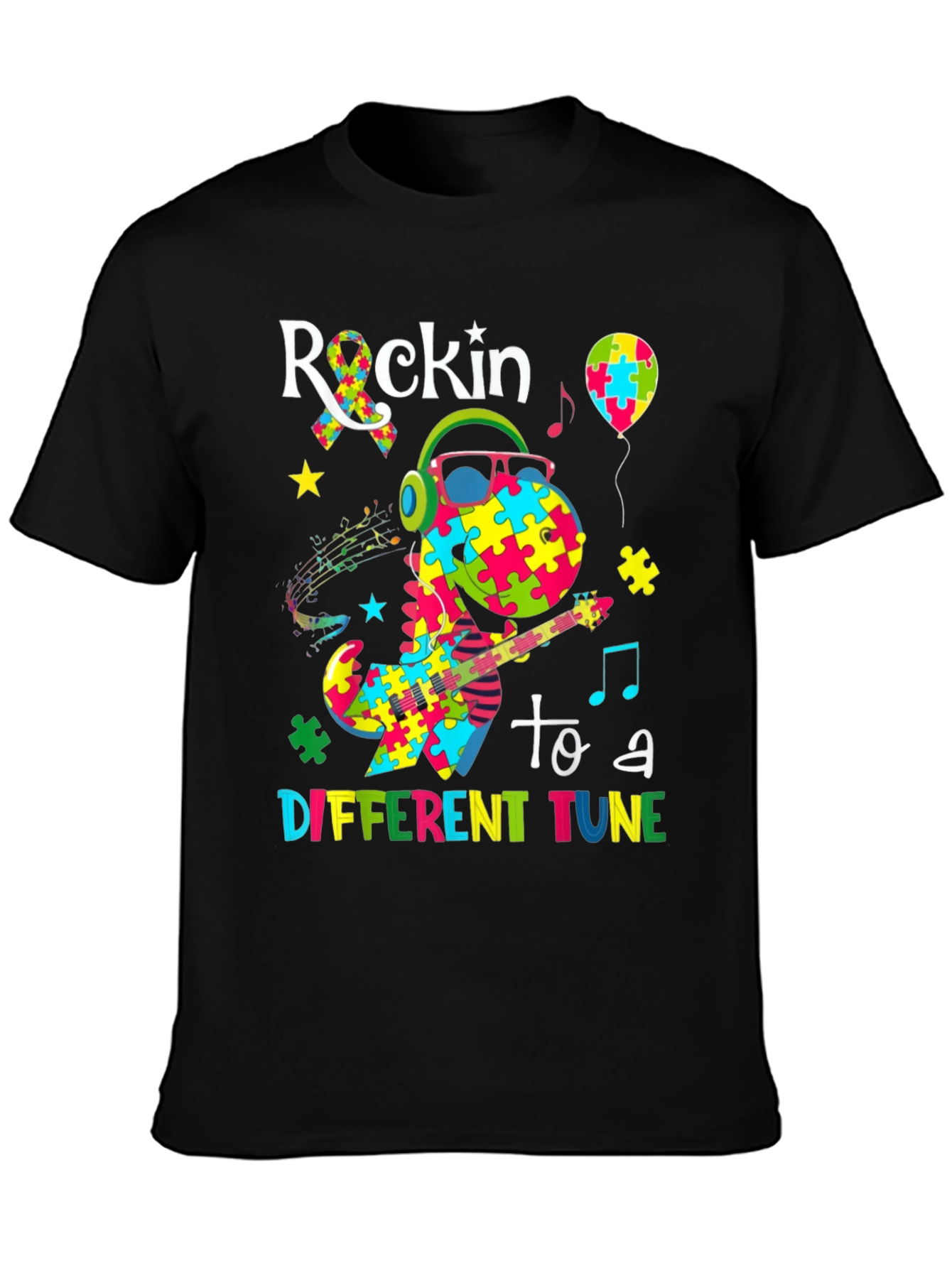 Rockin to a Different Tune Autism Awareness T-Shirt