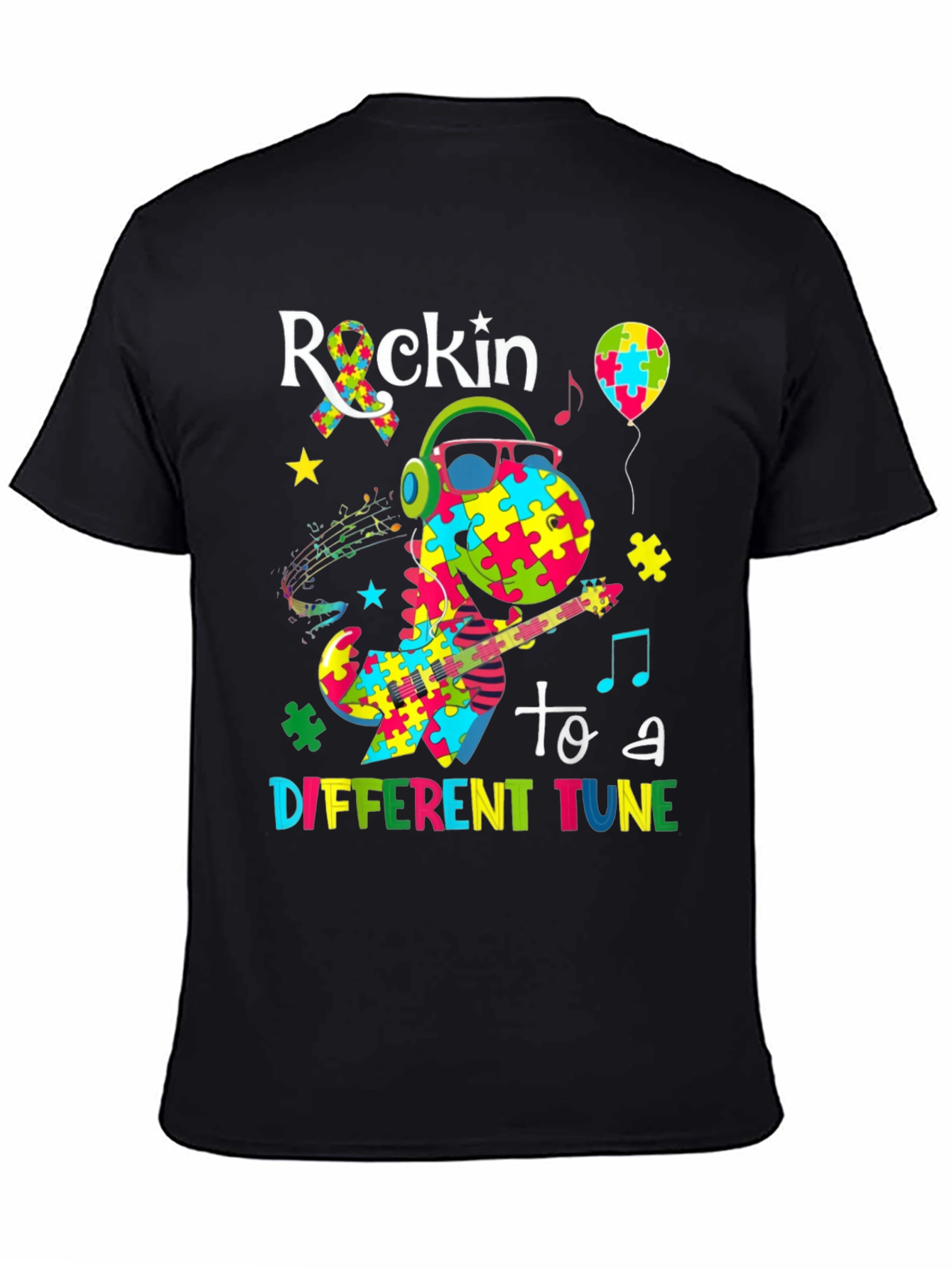 Rockin to a Different Tune Autism Awareness T-Shirt