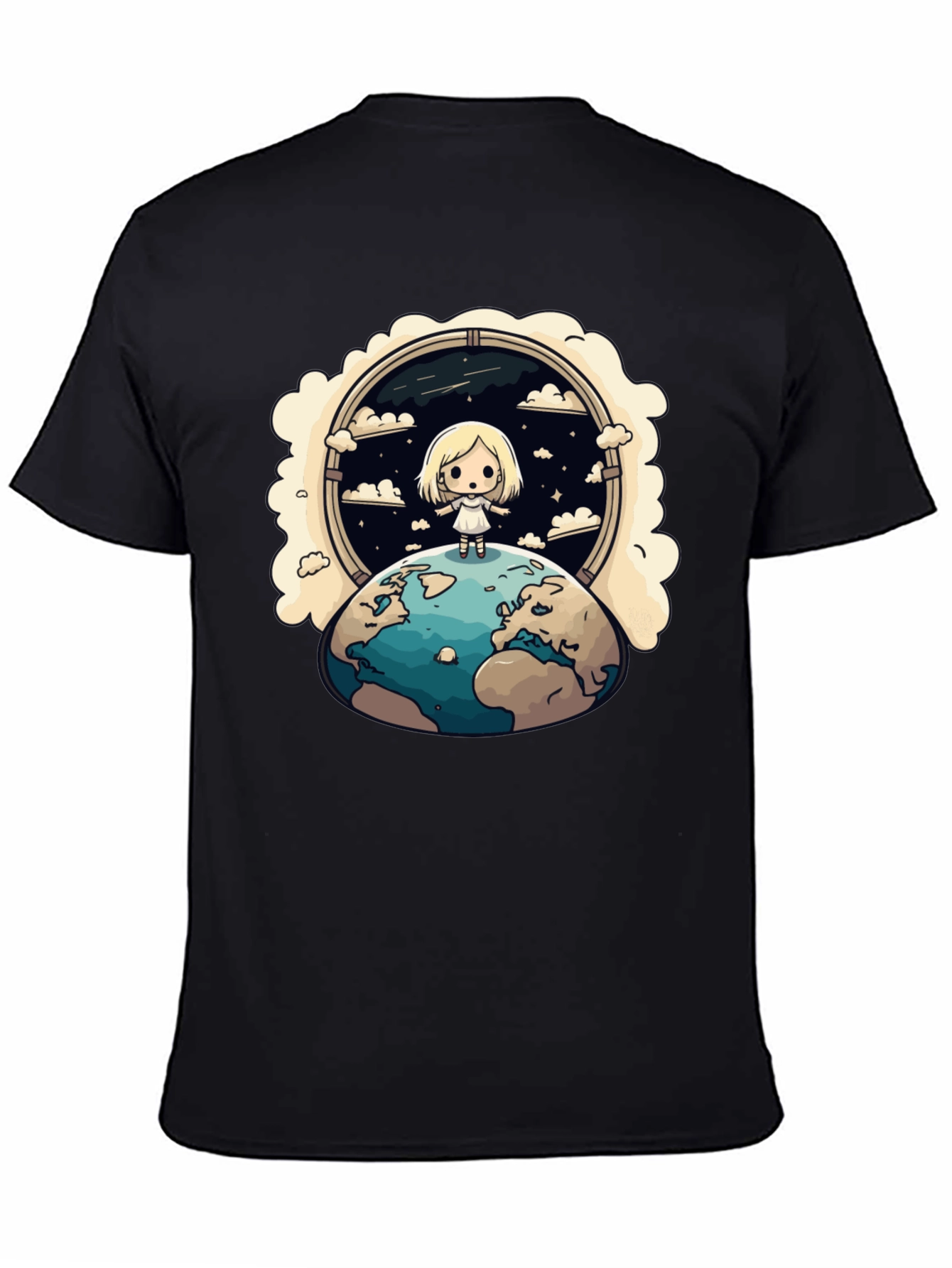 Cartoon Earth Child T-Shirt