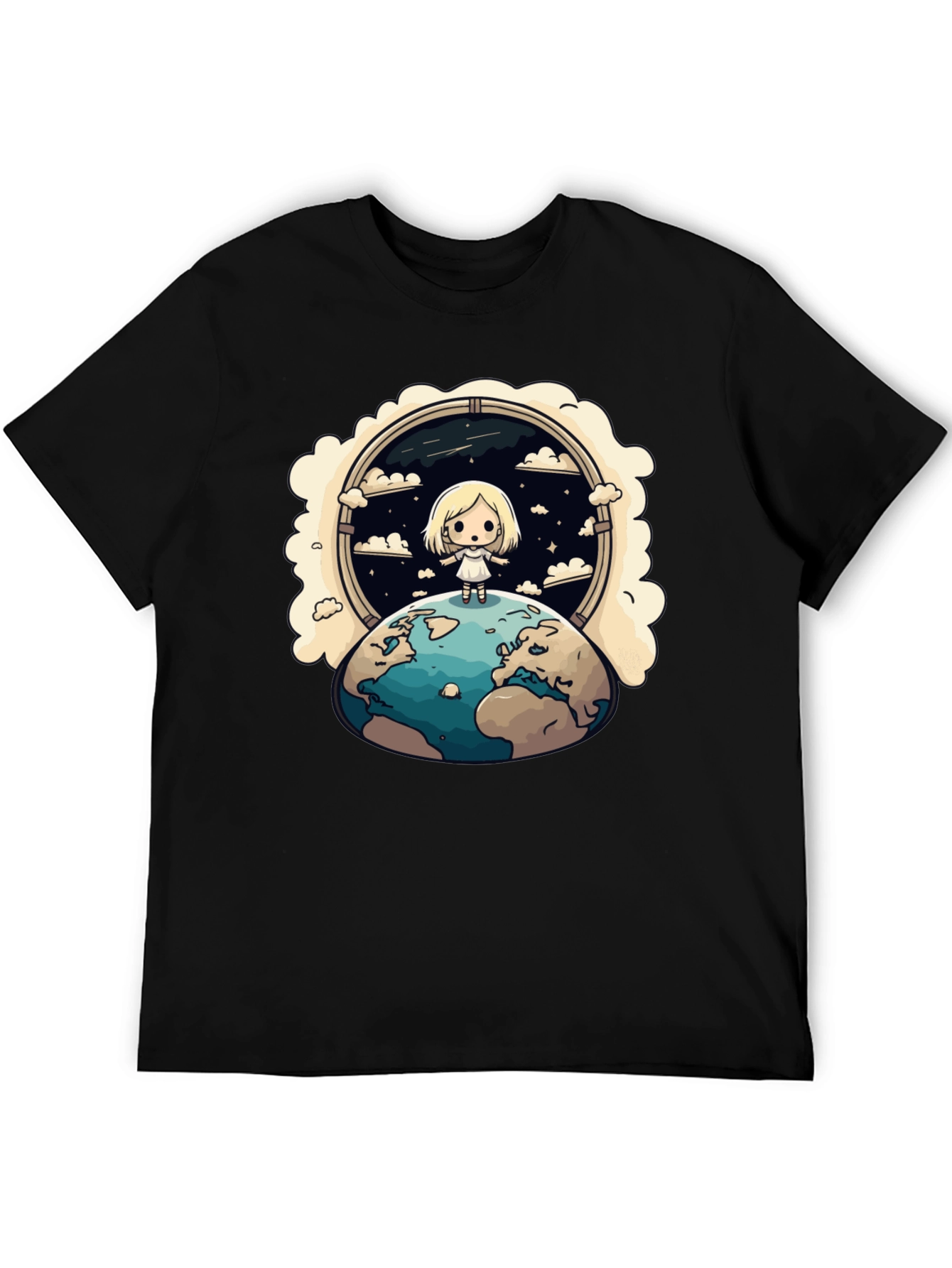 Cartoon Earth Child T-Shirt